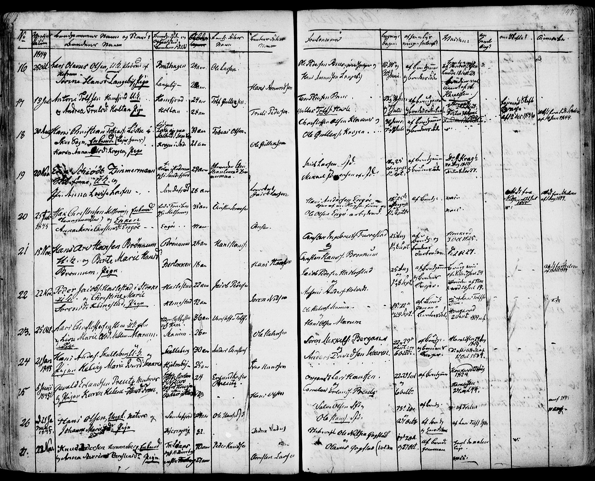 Sandar kirkebøker, AV/SAKO-A-243/F/Fa/L0005: Ministerialbok nr. 5, 1832-1847, s. 646-647