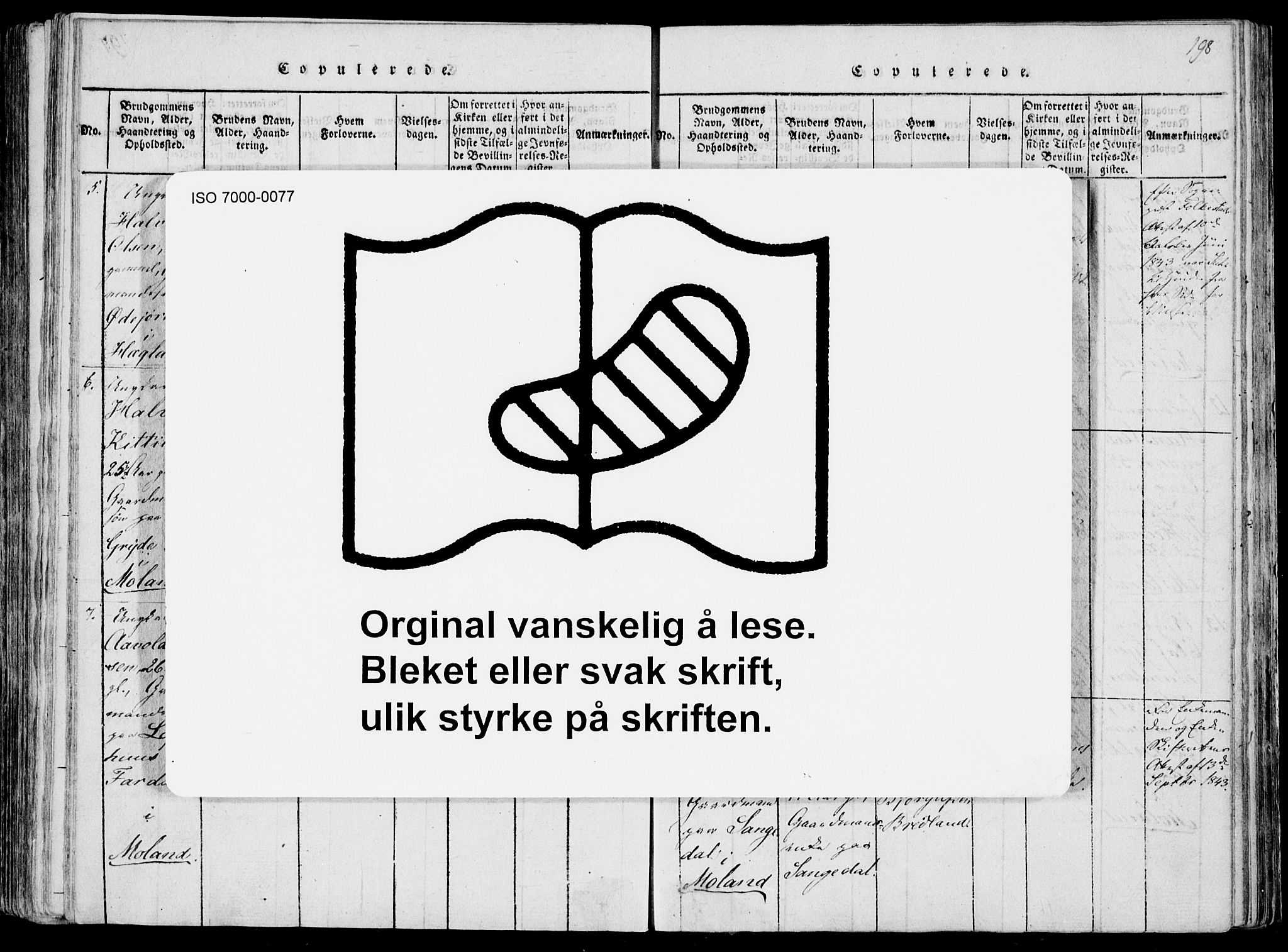 Fyresdal kirkebøker, AV/SAKO-A-263/F/Fa/L0004: Ministerialbok nr. I 4, 1815-1854, s. 198