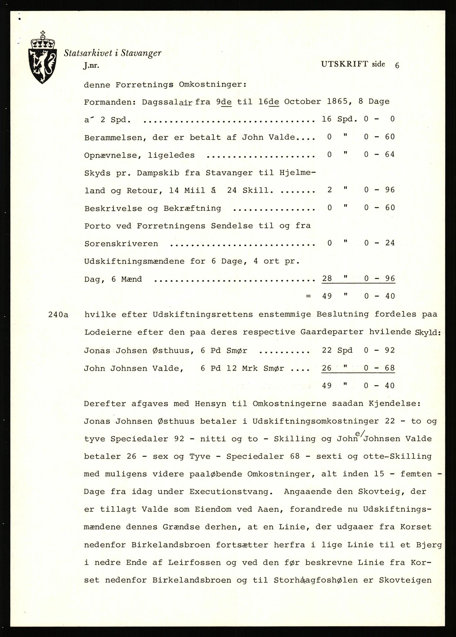 Statsarkivet i Stavanger, AV/SAST-A-101971/03/Y/Yj/L0091: Avskrifter sortert etter gårdsnavn: Ur - Vareberg, 1750-1930, s. 547