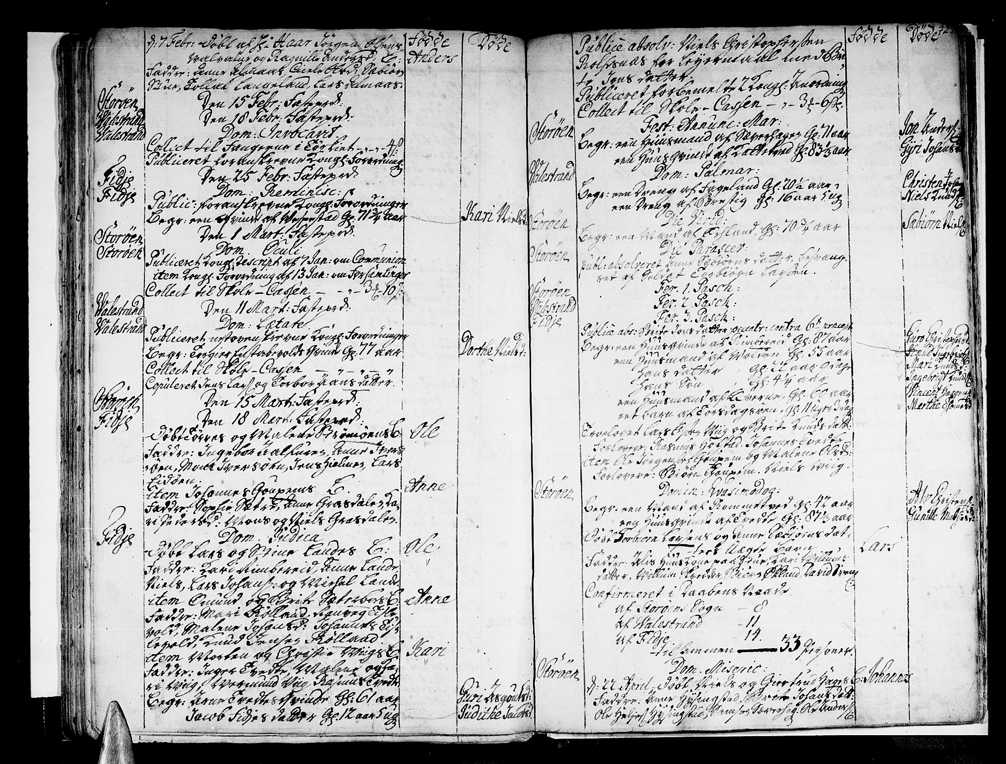 Stord sokneprestembete, SAB/A-78201/H/Haa: Ministerialbok nr. A 1, 1725-1744, s. 72
