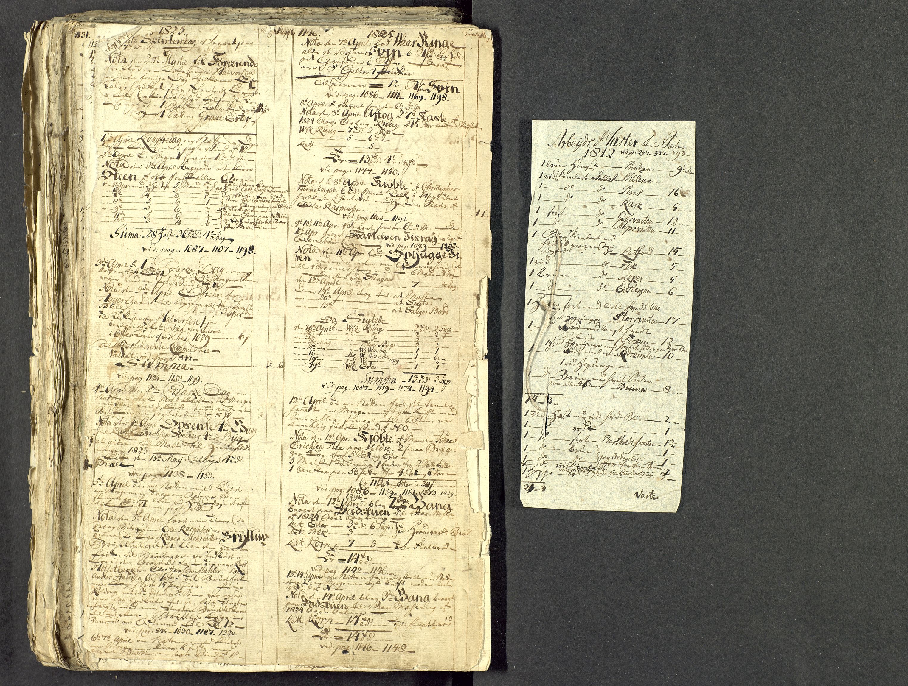 Åker i Vang, Hedmark, og familien Todderud, AV/SAH-ARK-010/G/Ga/L0004/0001: Dagbøker / Dagbok, 1812-1825, s. 224