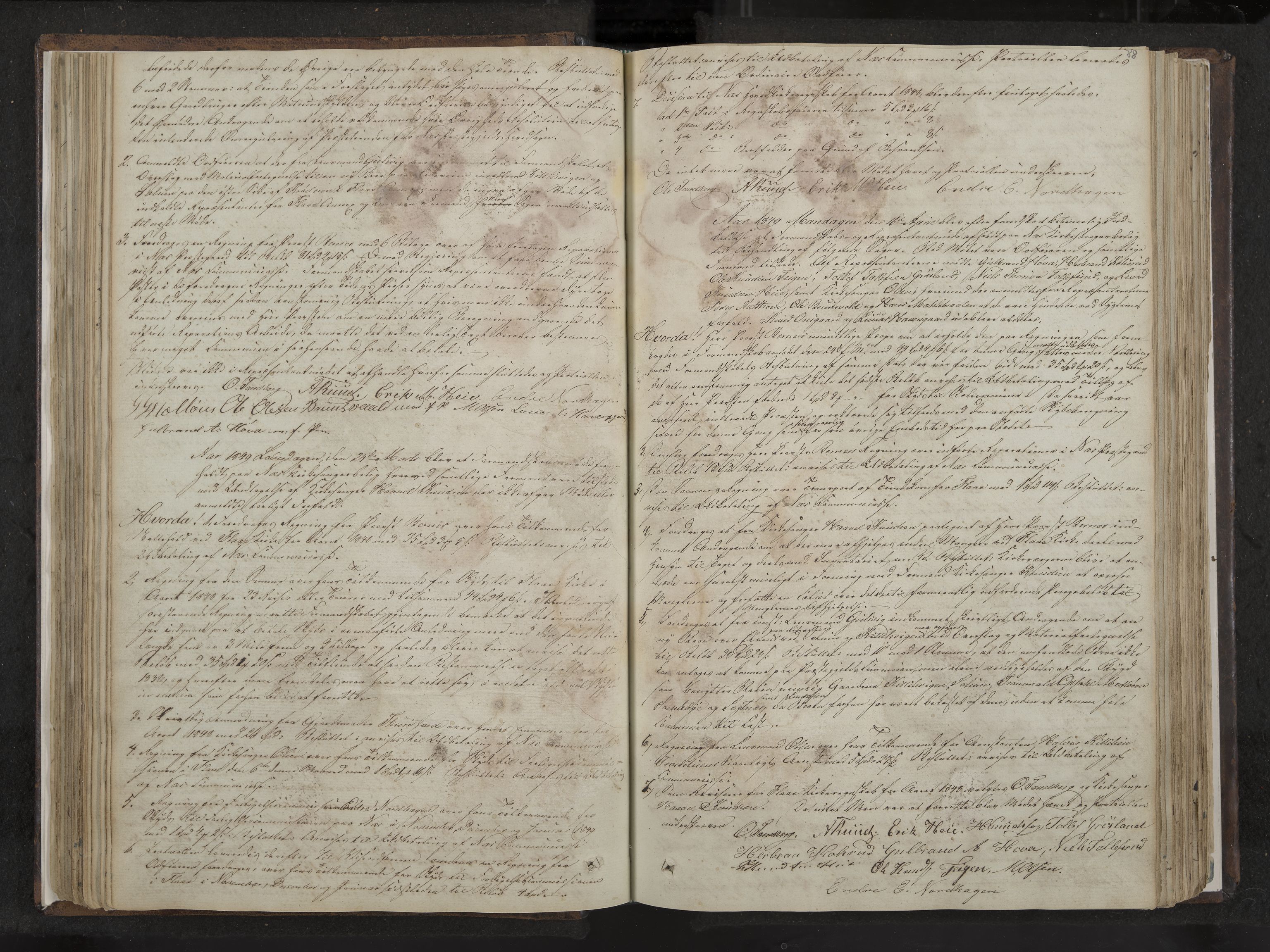 Nes formannskap og sentraladministrasjon, IKAK/0616021-1/A/Aa/L0001: Møtebok med register, 1838-1875, s. 88