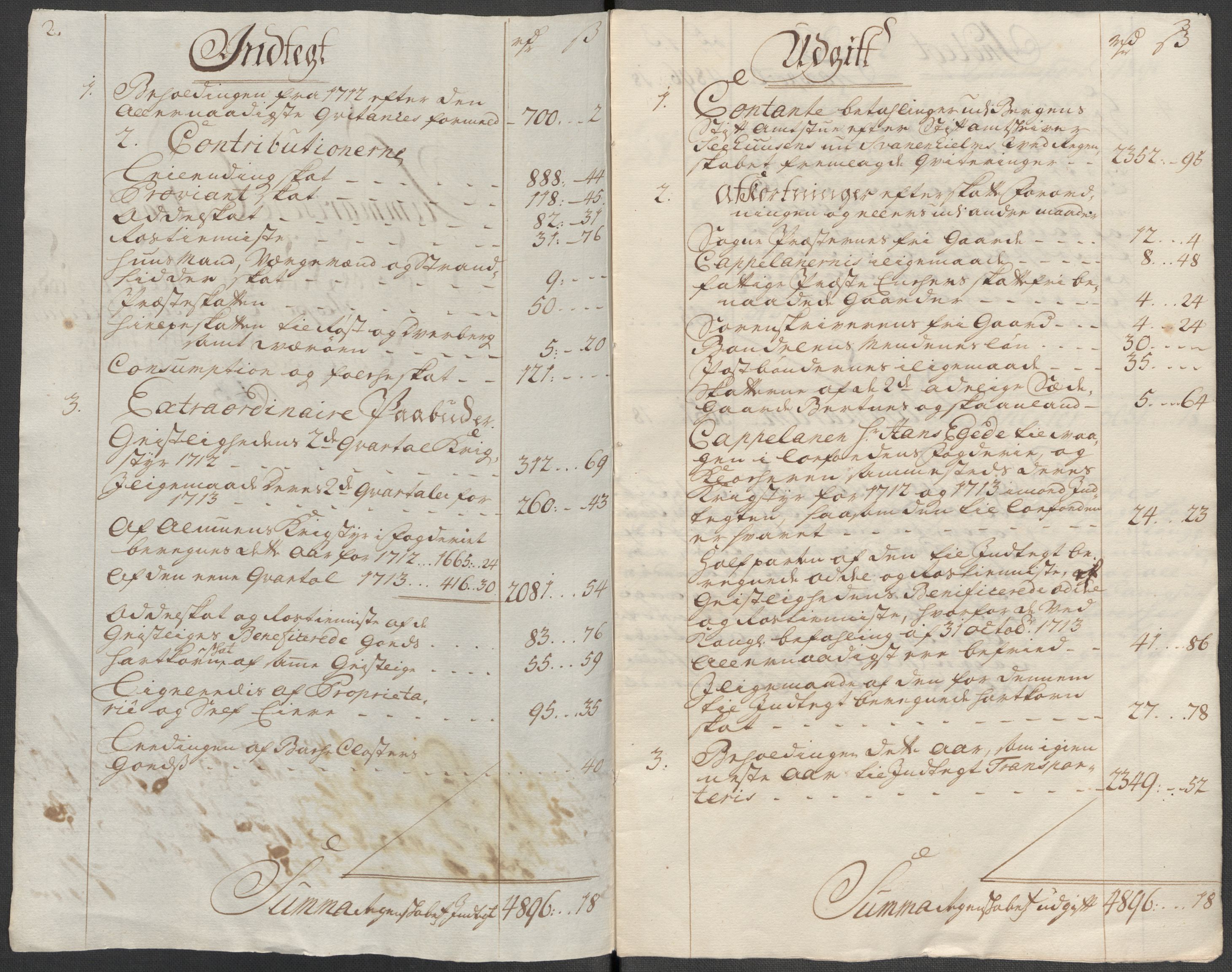 Rentekammeret inntil 1814, Reviderte regnskaper, Fogderegnskap, RA/EA-4092/R66/L4583: Fogderegnskap Salten, 1713, s. 15