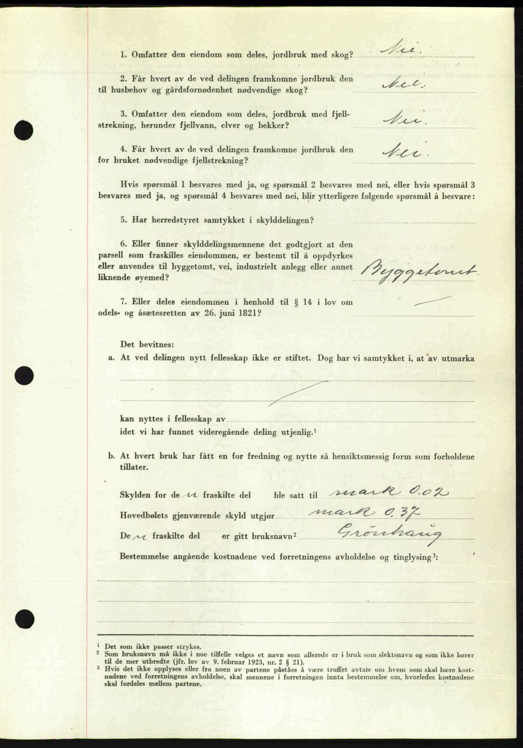Romsdal sorenskriveri, SAT/A-4149/1/2/2C: Pantebok nr. A24, 1947-1947, Dagboknr: 2797/1947