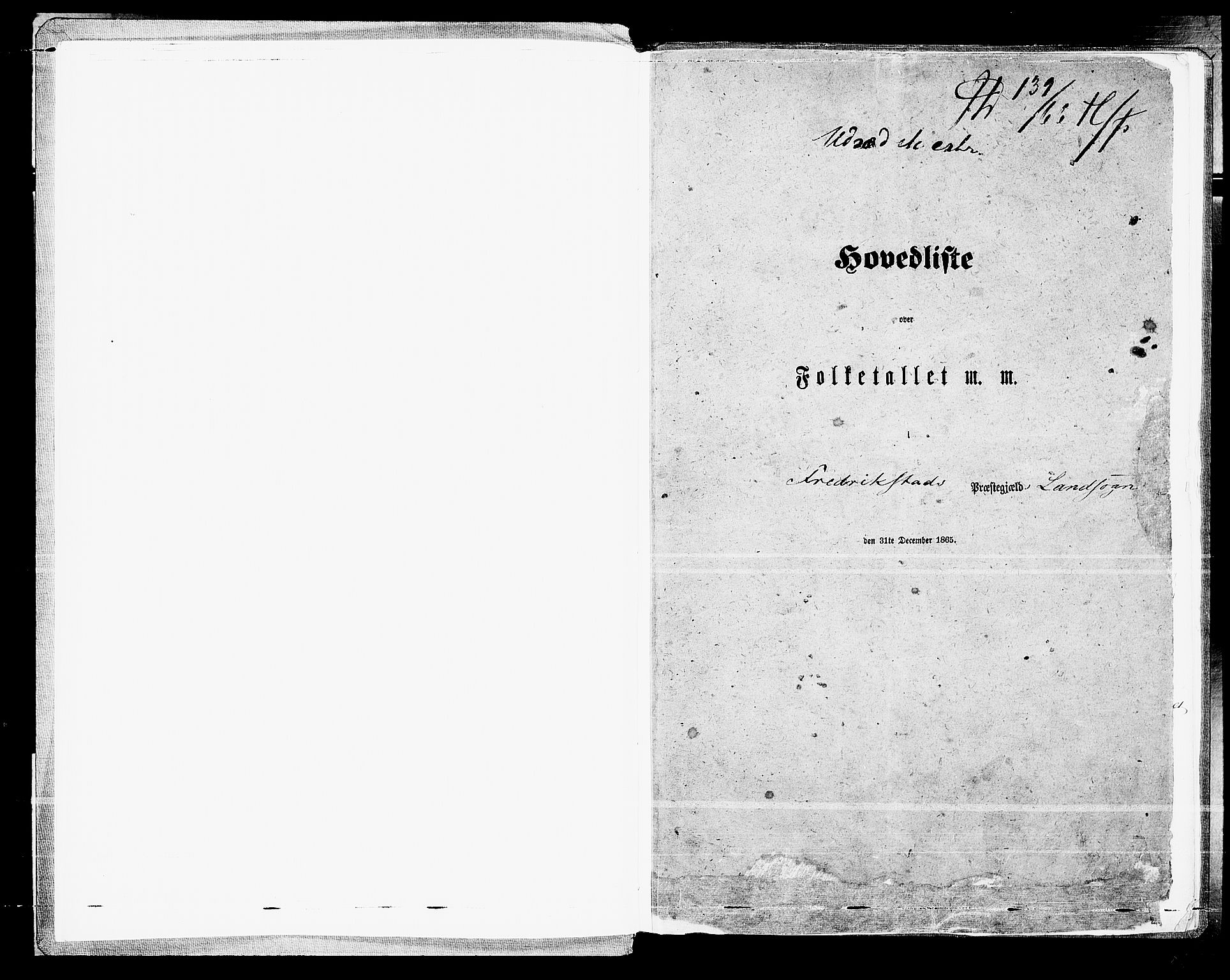 RA, Folketelling 1865 for 0132L Fredrikstad prestegjeld, Glemmen sokn, 1865, s. 5