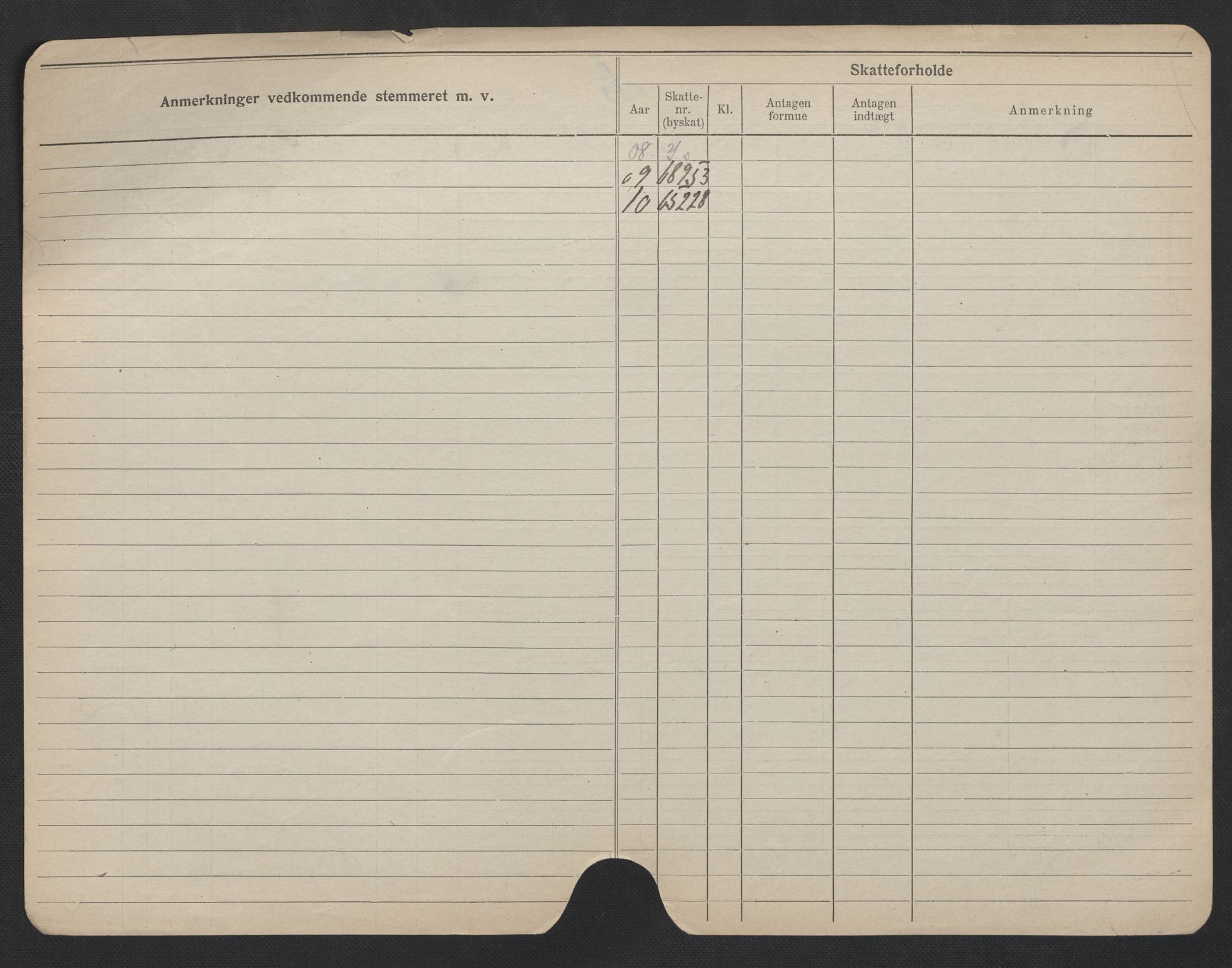Oslo folkeregister, Registerkort, SAO/A-11715/F/Fa/Fac/L0006: Menn, 1906-1914, s. 1250b