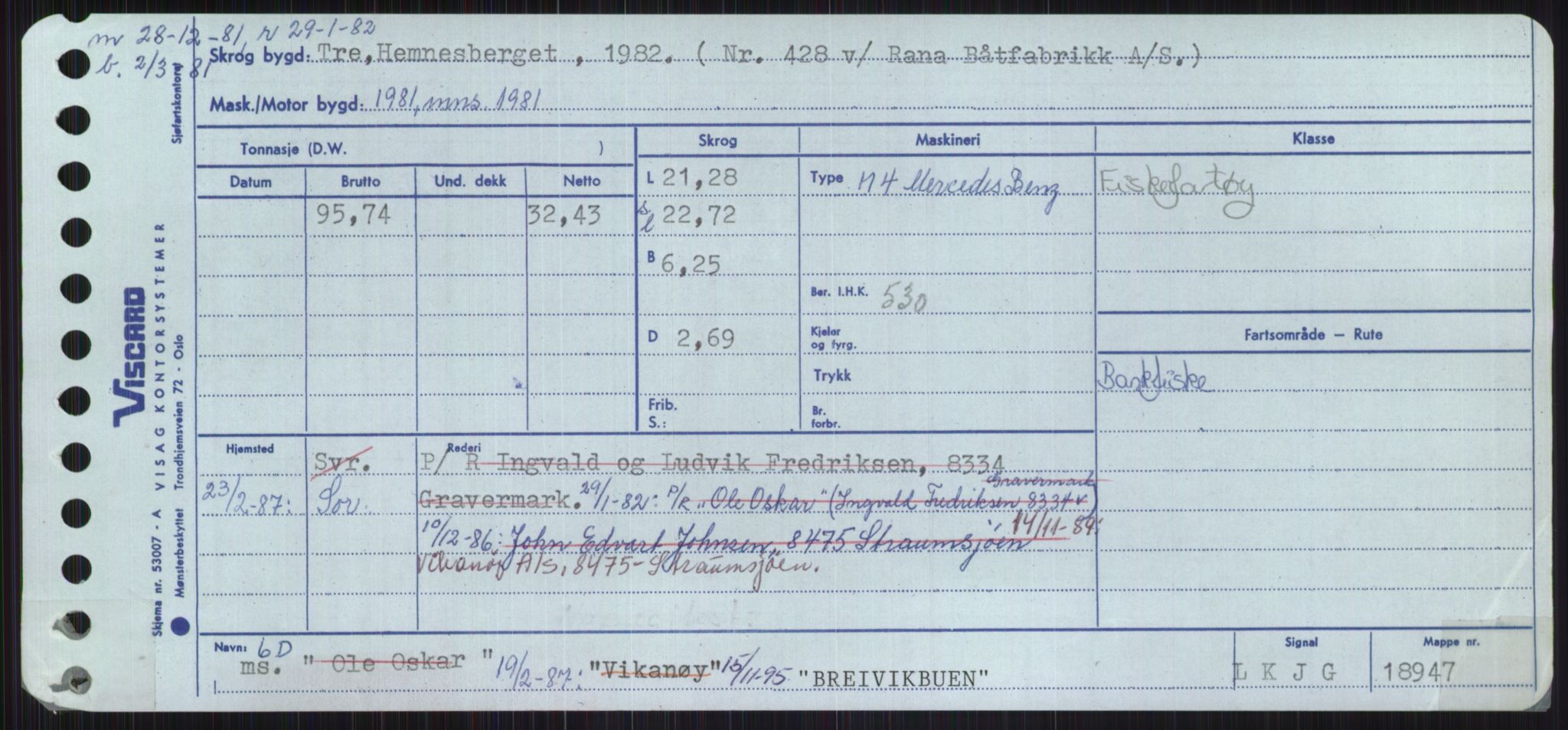 Sjøfartsdirektoratet med forløpere, Skipsmålingen, RA/S-1627/H/Ha/L0001/0002: Fartøy, A-Eig / Fartøy Bjør-Eig, s. 267