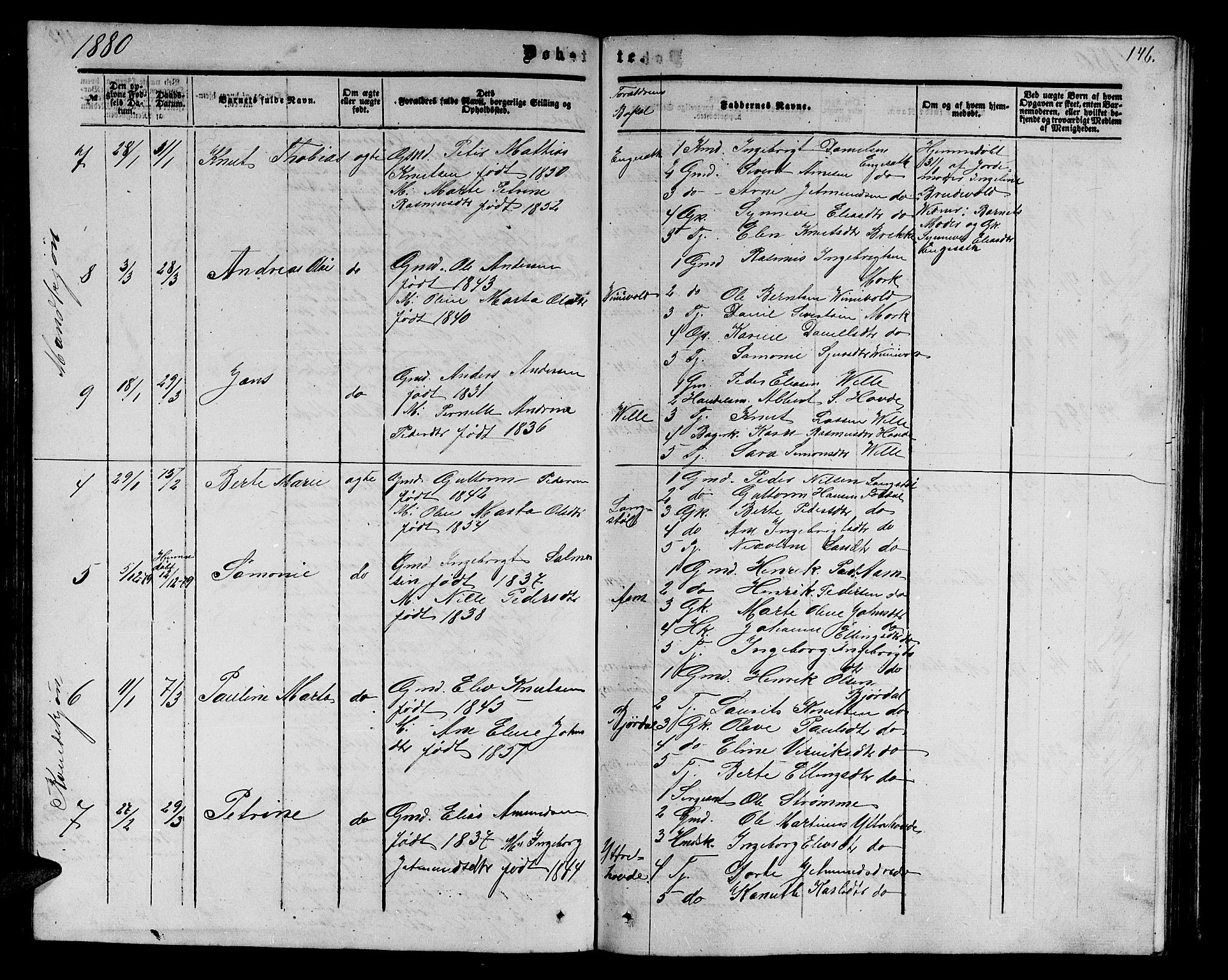 Ministerialprotokoller, klokkerbøker og fødselsregistre - Møre og Romsdal, AV/SAT-A-1454/513/L0188: Klokkerbok nr. 513C02, 1865-1882, s. 146