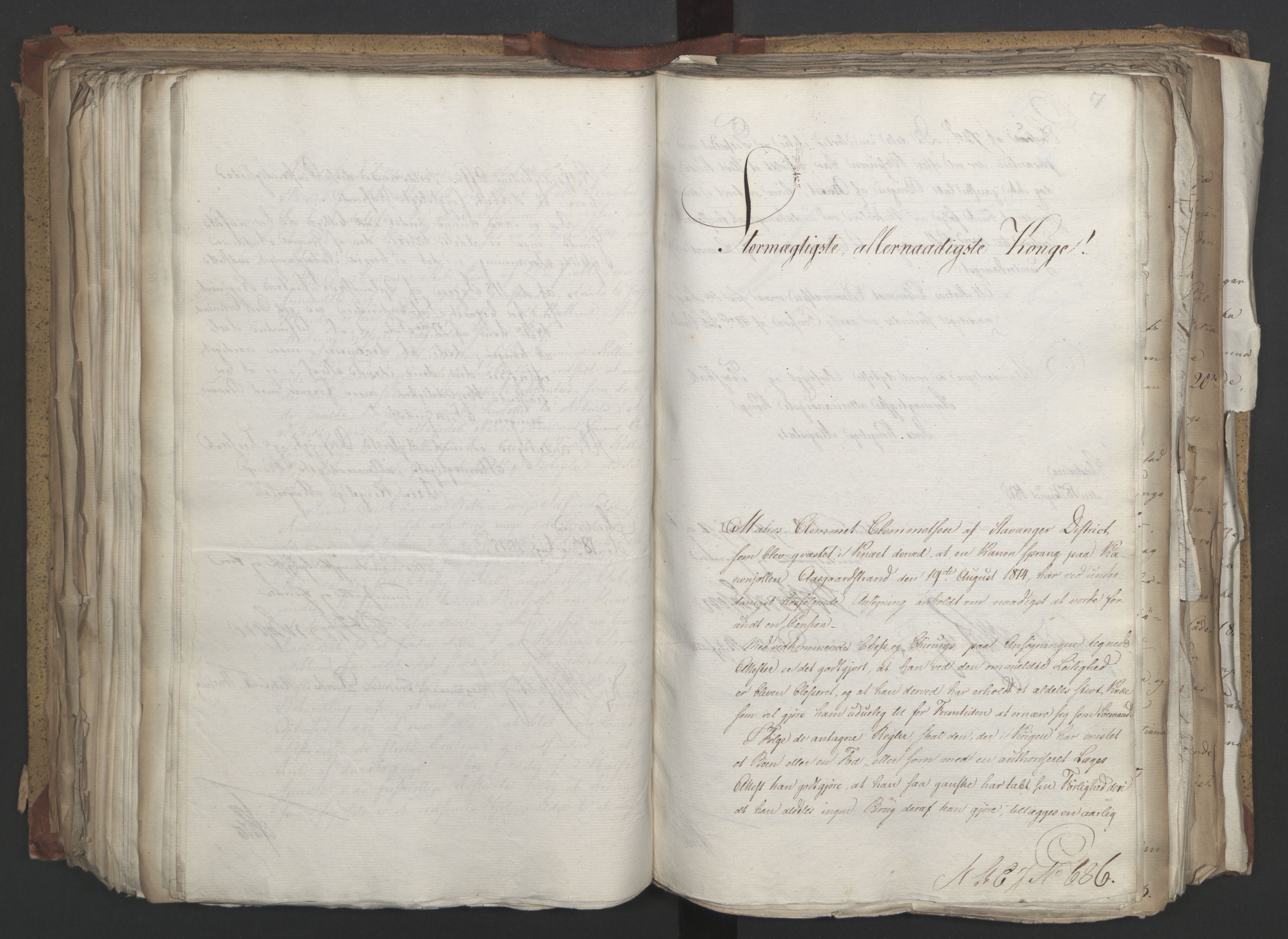 Statsrådsavdelingen i Stockholm, AV/RA-S-1003/D/Da/L0003: Regjeringsinnstillinger nr. 519-787, 1815, s. 337