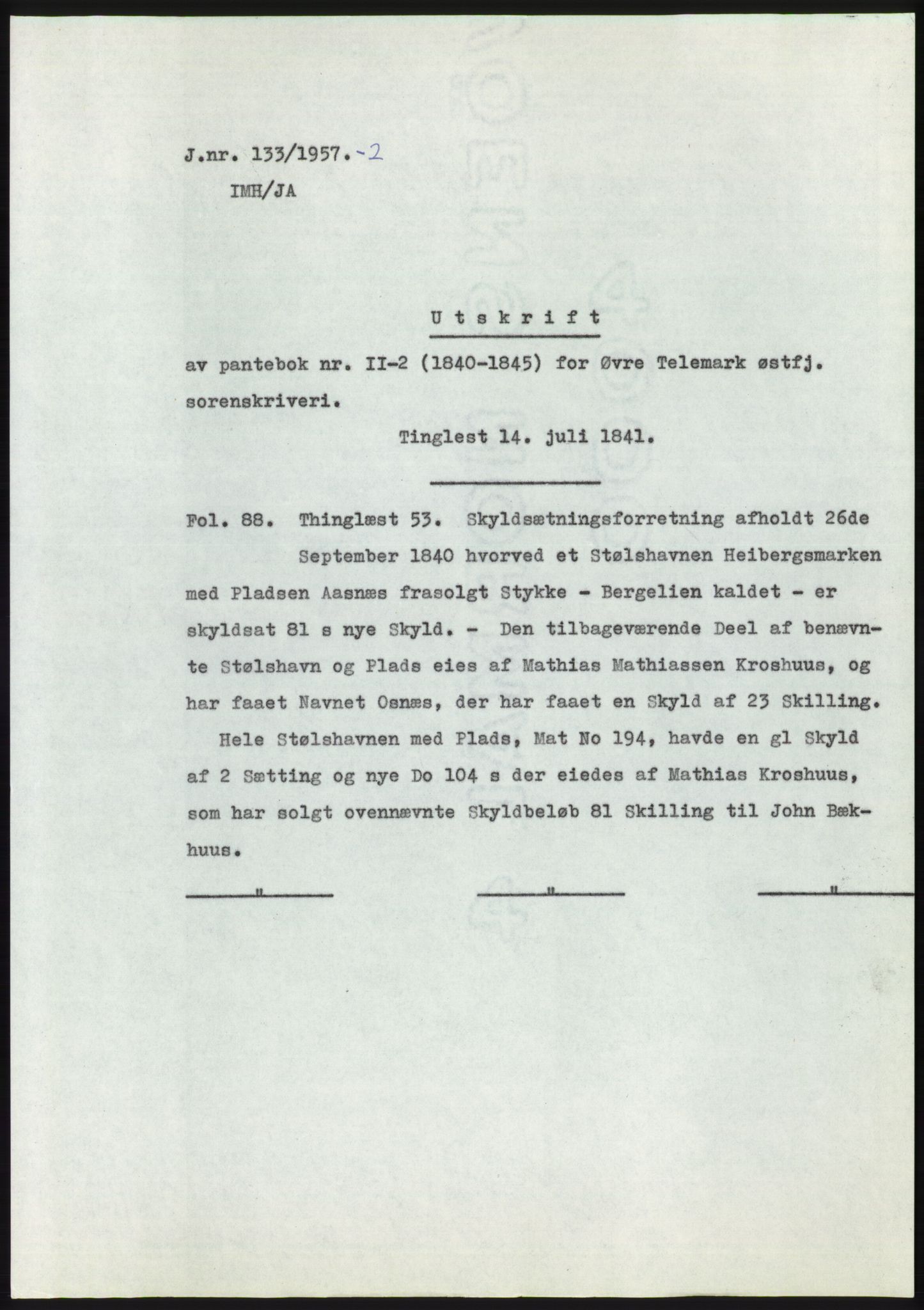 Statsarkivet i Kongsberg, SAKO/A-0001, 1956-1957, s. 176