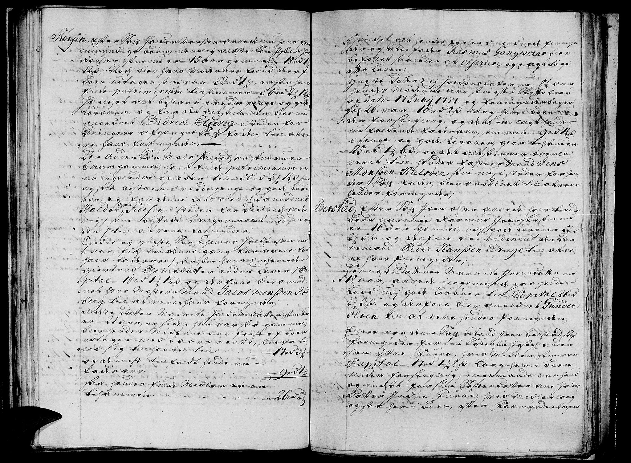 Nordfjord sorenskriveri, AV/SAB-A-2801/1/04/04a/L0008: Skifteprotokollar, 1733-1744, s. 61