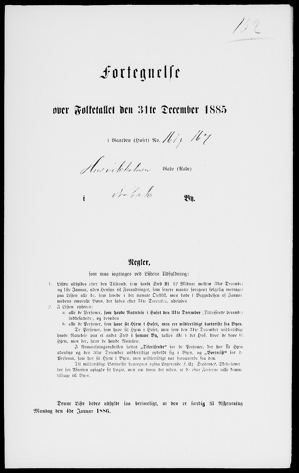 RA, Folketelling 1885 for 0203 Drøbak kjøpstad, 1885, s. 304