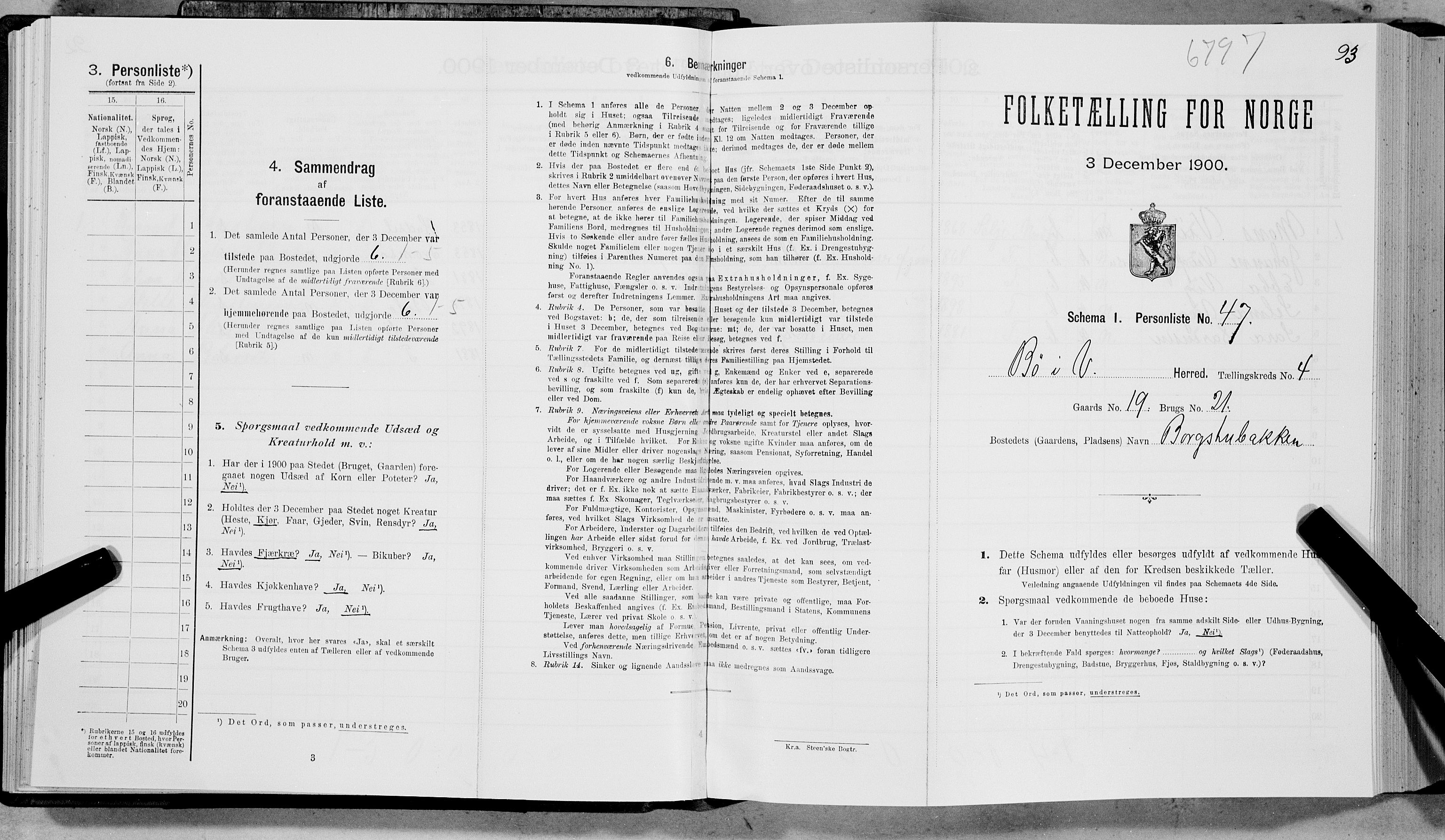 SAT, Folketelling 1900 for 1867 Bø herred, 1900, s. 503