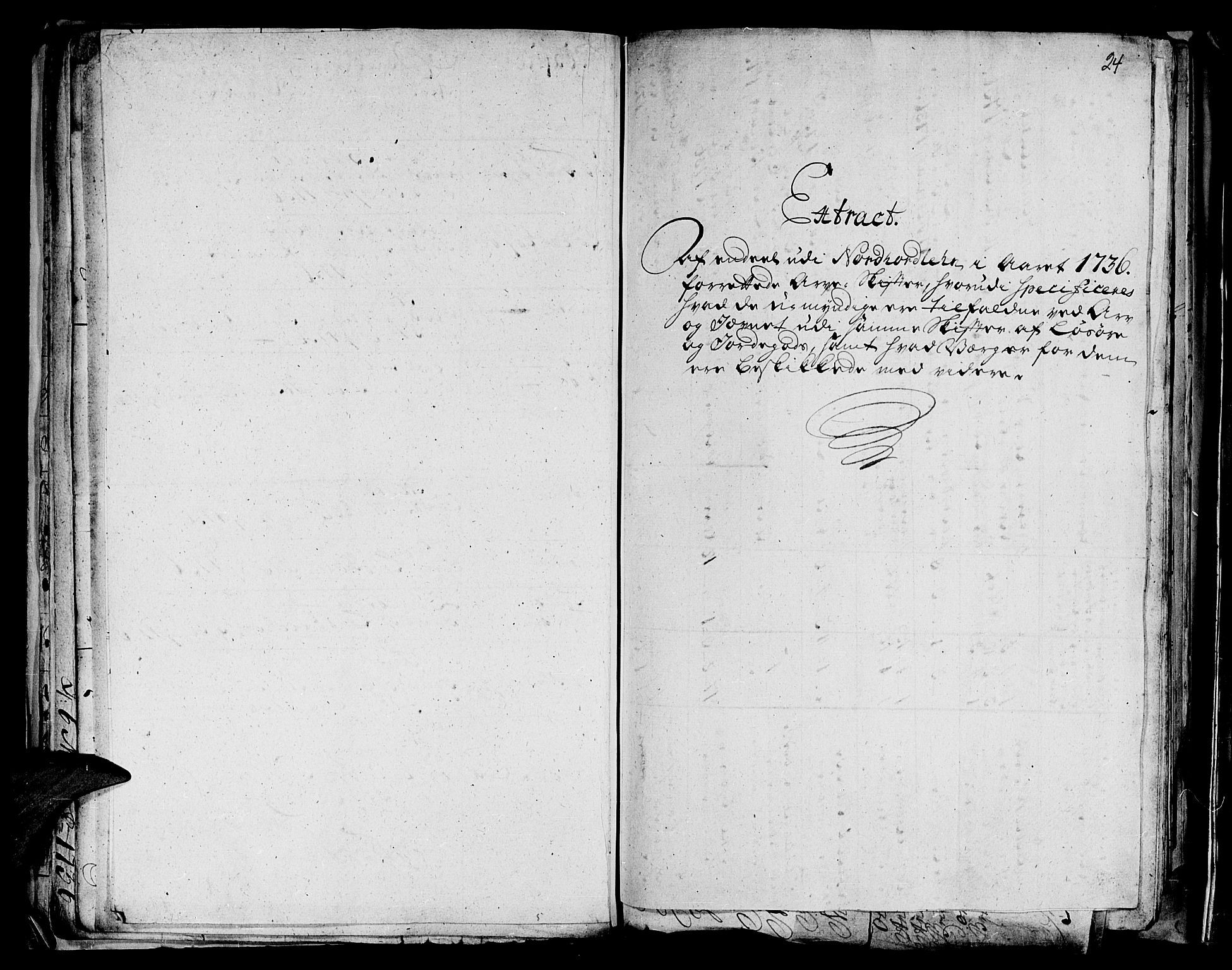 Stiftamtmannen i Bergen, AV/SAB-A-100006/F/Fd/Fdd/0003 / Lnr. 1972 - Nordhordland, 1731-1748, s. 23b-24a
