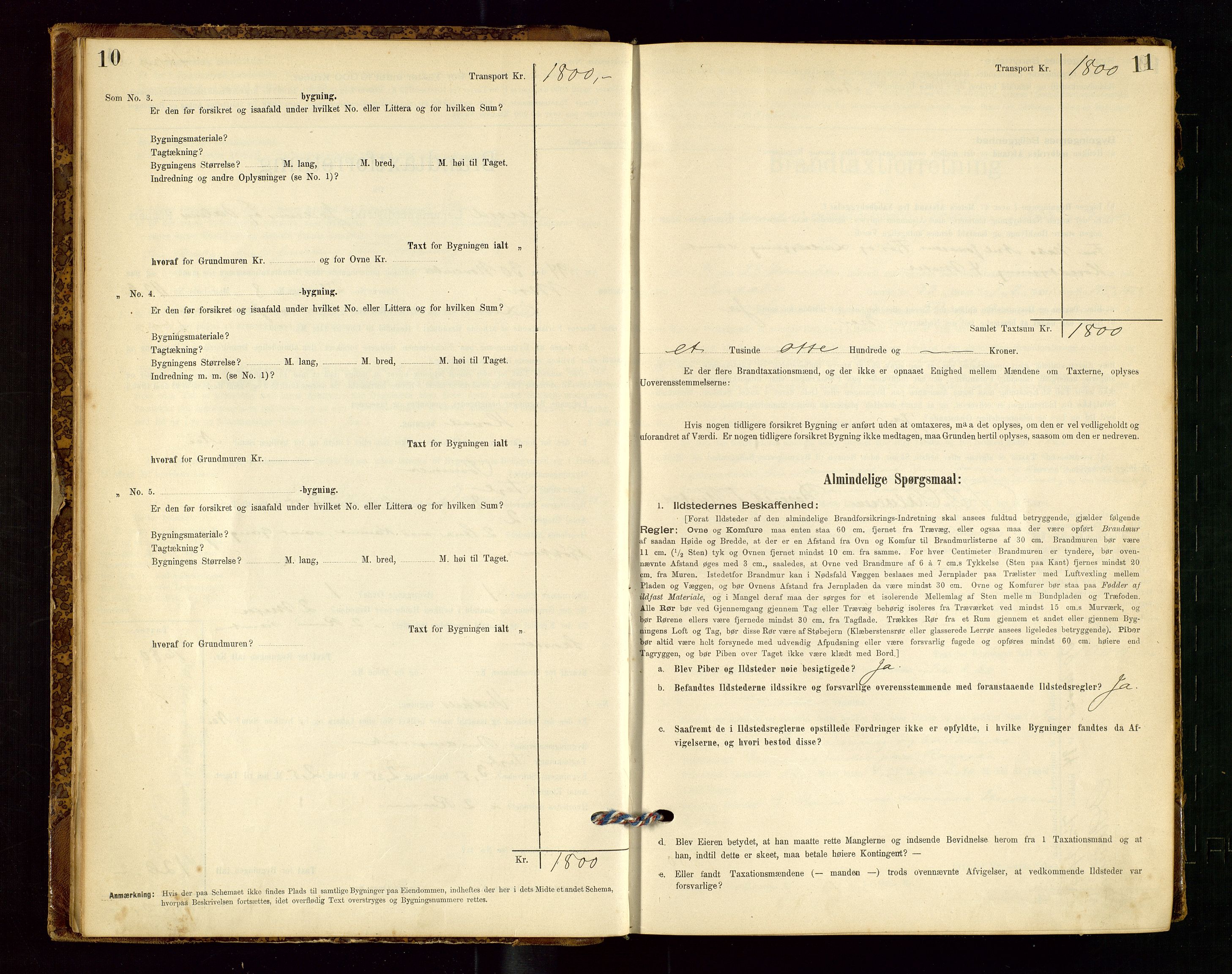 Lund lensmannskontor, SAST/A-100303/Gob/L0001: "Brandtakstprotokol", 1894-1907, s. 10-11