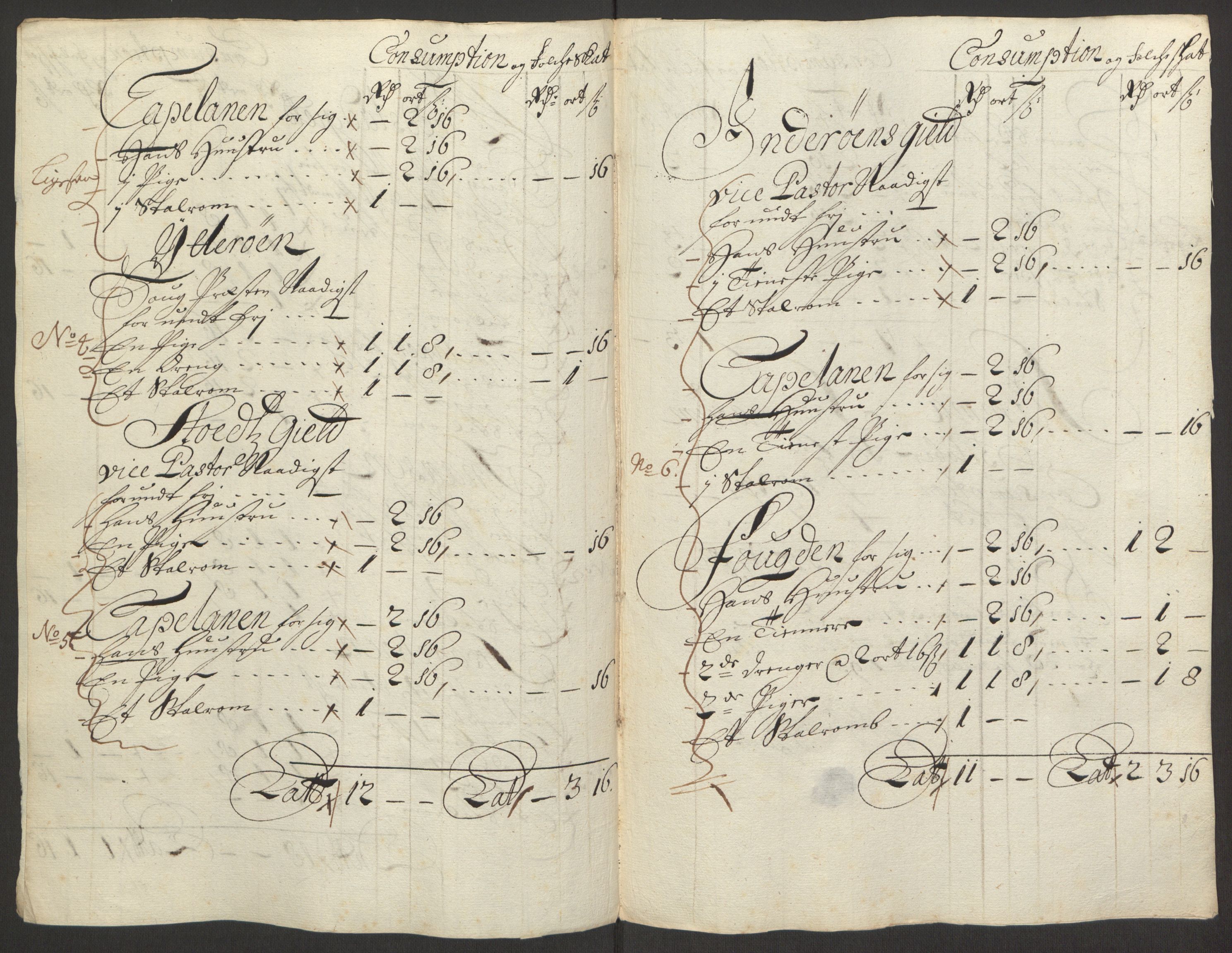 Rentekammeret inntil 1814, Reviderte regnskaper, Fogderegnskap, AV/RA-EA-4092/R63/L4308: Fogderegnskap Inderøy, 1692-1694, s. 549