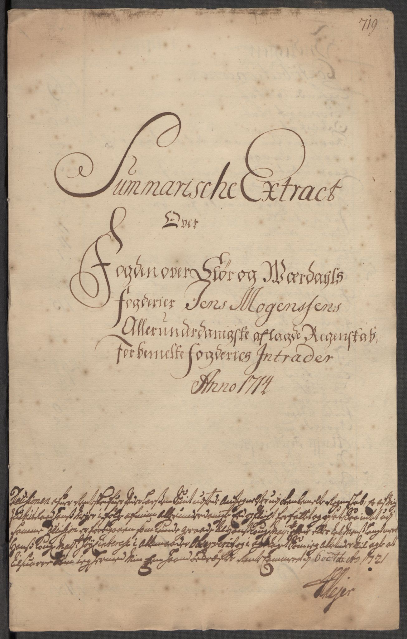 Rentekammeret inntil 1814, Reviderte regnskaper, Fogderegnskap, RA/EA-4092/R62/L4204: Fogderegnskap Stjørdal og Verdal, 1714, s. 14