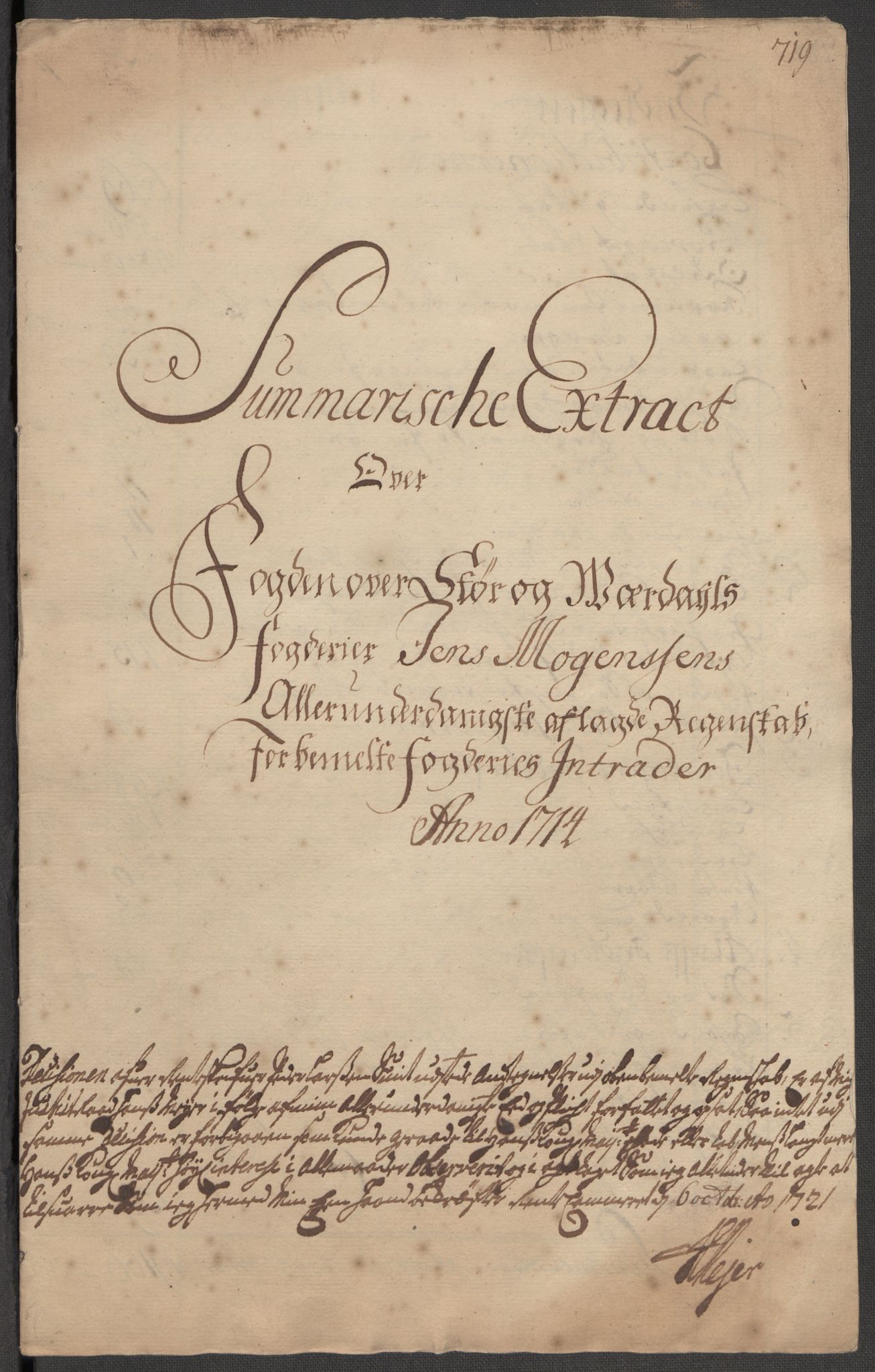 Rentekammeret inntil 1814, Reviderte regnskaper, Fogderegnskap, AV/RA-EA-4092/R62/L4204: Fogderegnskap Stjørdal og Verdal, 1714, s. 14