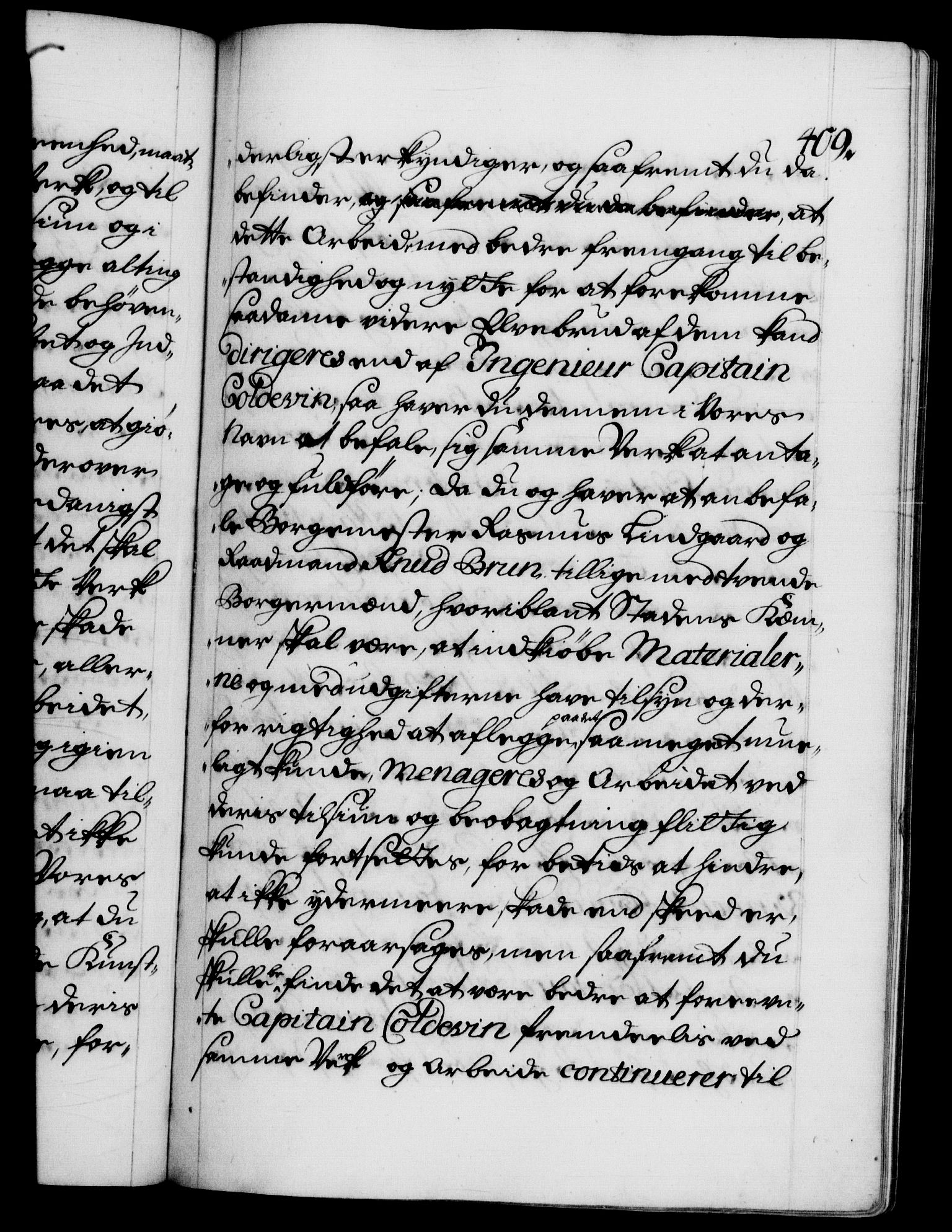 Danske Kanselli 1572-1799, AV/RA-EA-3023/F/Fc/Fca/Fcab/L0022: Norske tegnelser, 1722-1724, s. 409a