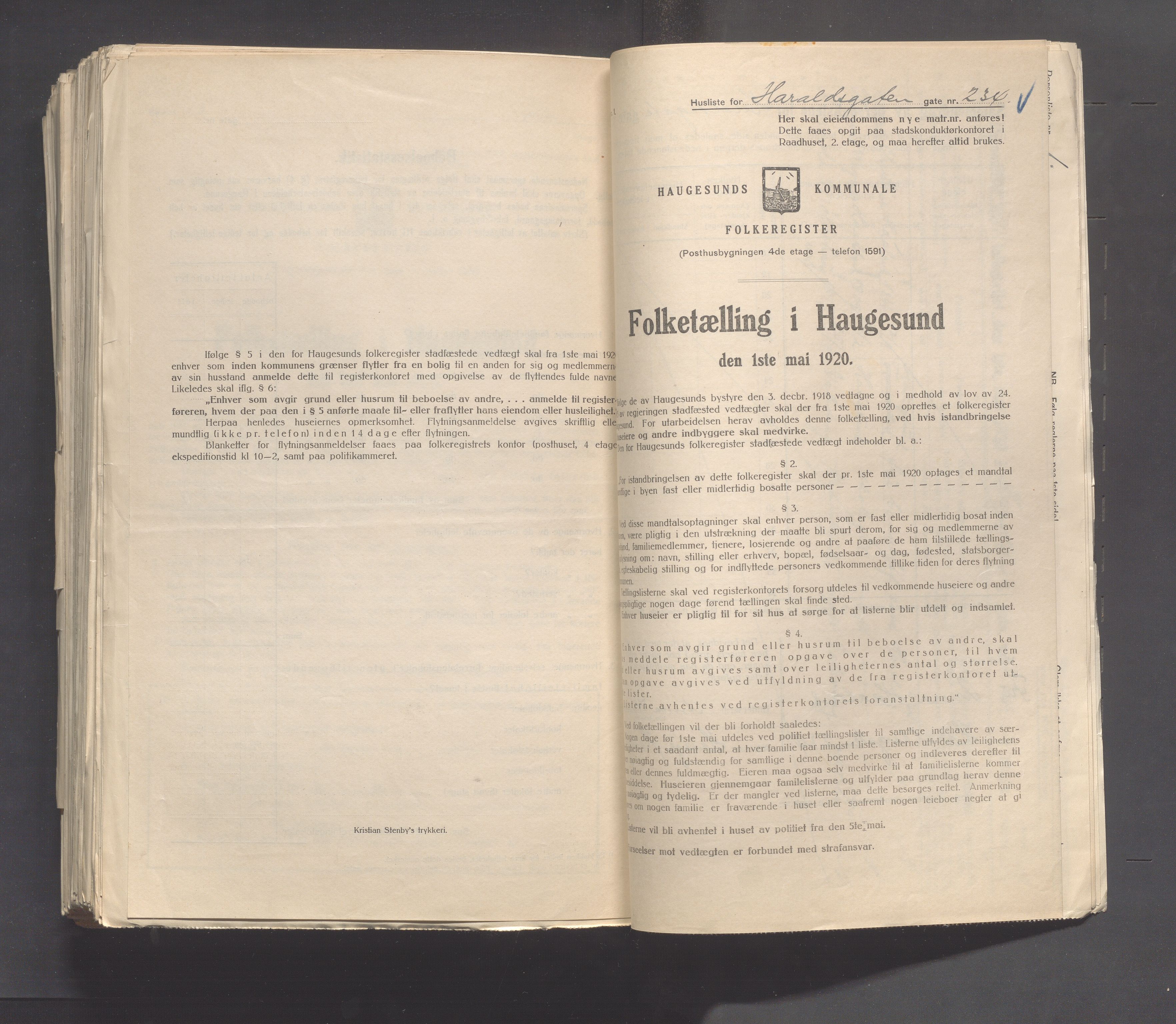 IKAR, Kommunal folketelling 1.5.1920 for Haugesund, 1920, s. 2080