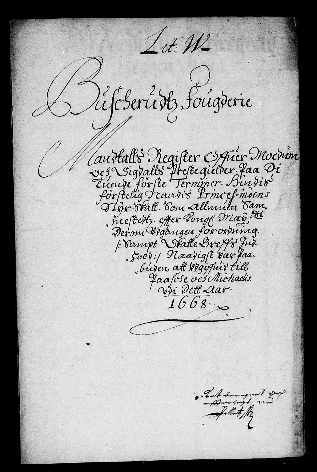 Rentekammeret inntil 1814, Reviderte regnskaper, Stiftamtstueregnskaper, Landkommissariatet på Akershus og Akershus stiftamt, AV/RA-EA-5869/R/Rb/L0066: Akershus stiftamt, 1668-1669