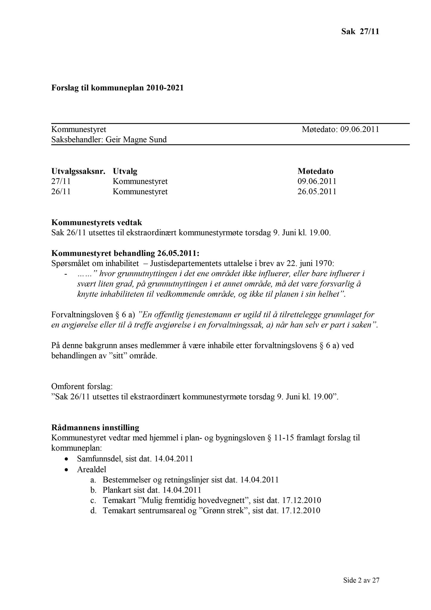 Klæbu Kommune, TRKO/KK/01-KS/L004: Kommunestyret - Møtedokumenter, 2011, s. 962