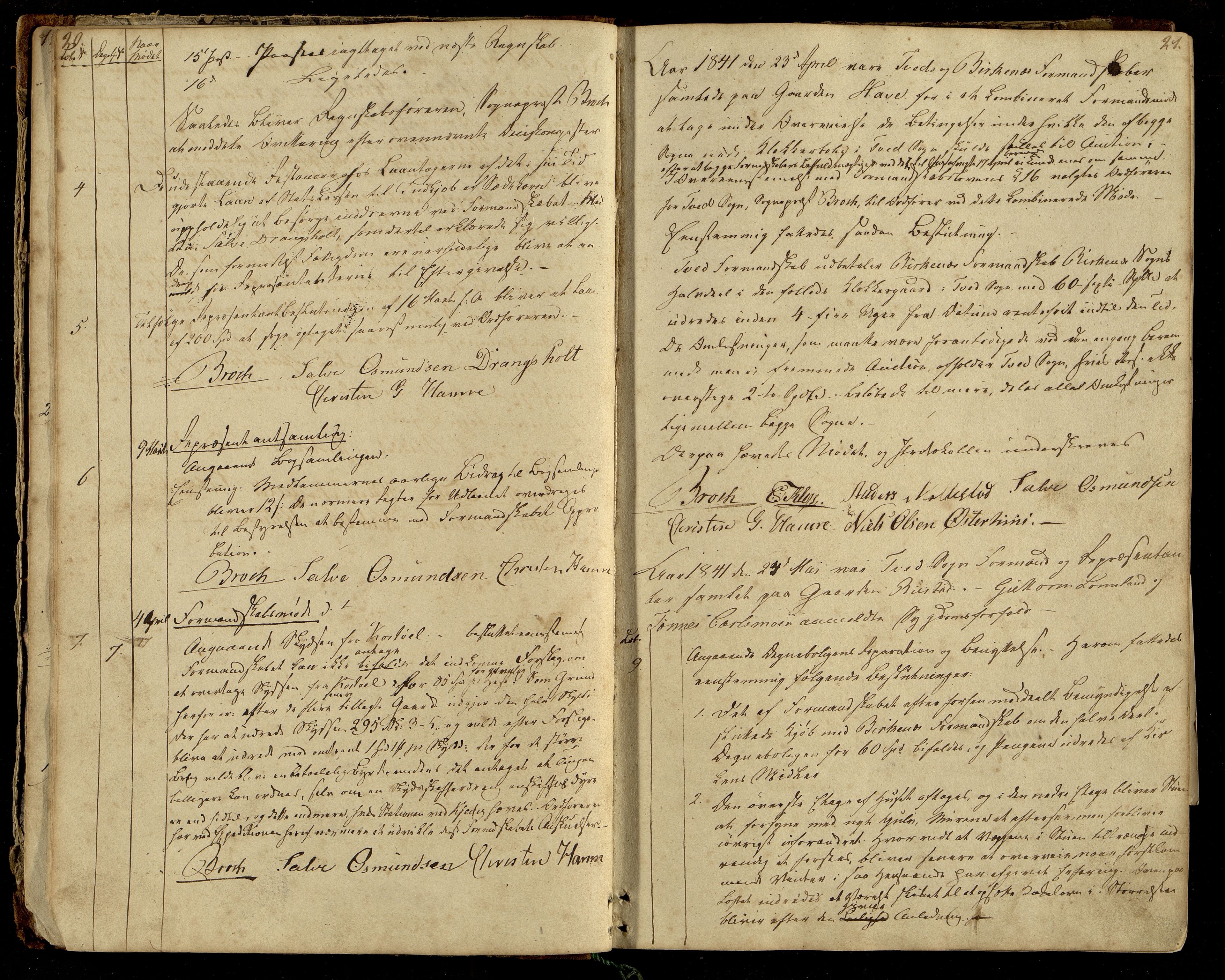 Tveit kommune - Formannskapet/ Kommunestyret, ARKSOR/1001TV120/A/L0001: Møtebok (d), 1838-1865