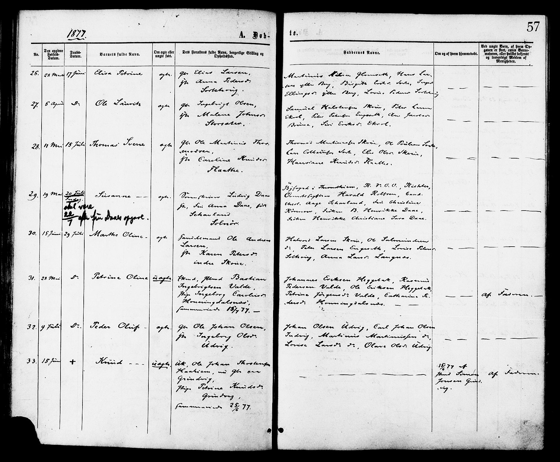 Ministerialprotokoller, klokkerbøker og fødselsregistre - Møre og Romsdal, SAT/A-1454/524/L0355: Ministerialbok nr. 524A07, 1864-1879, s. 57