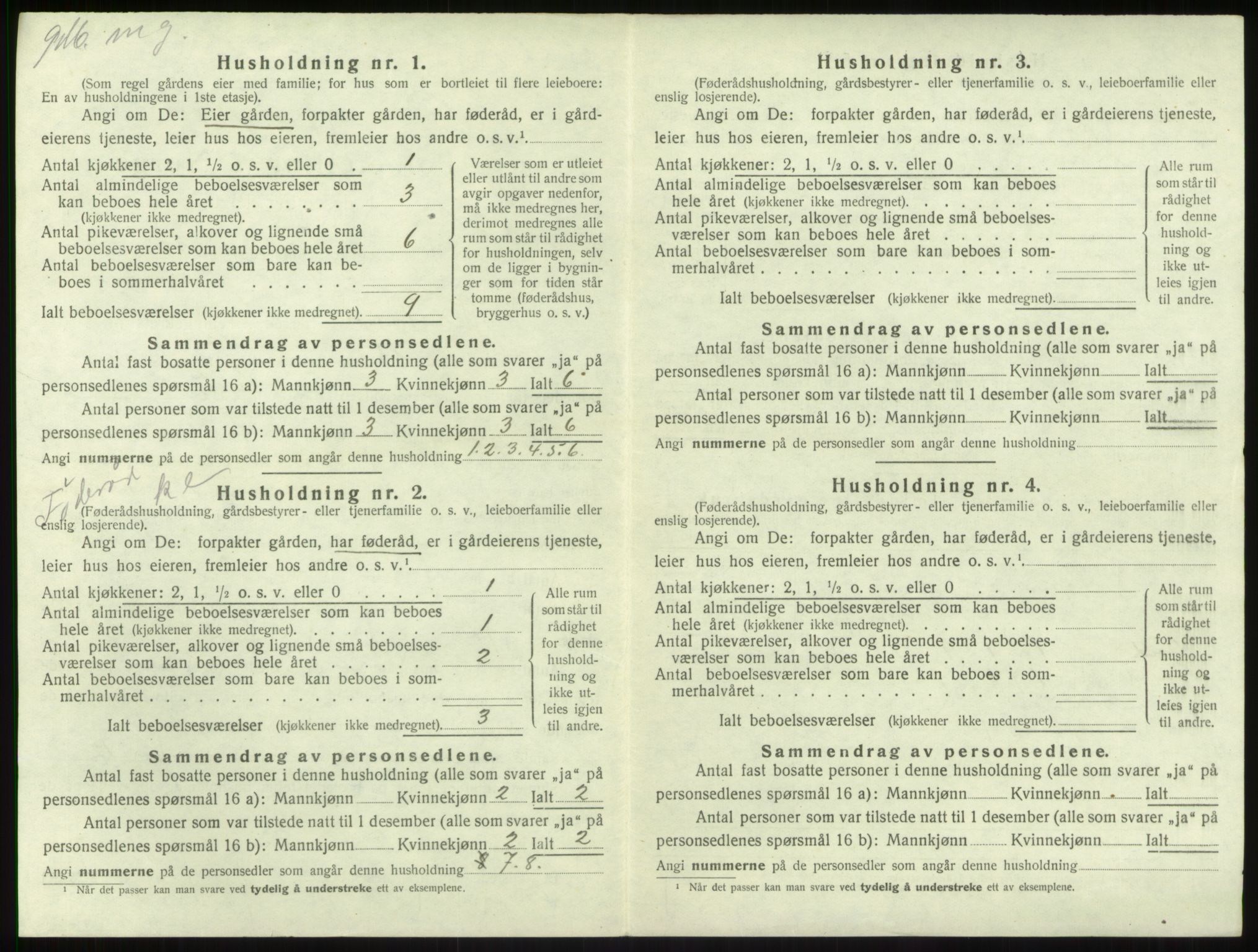 SAB, Folketelling 1920 for 1418 Balestrand herred, 1920, s. 239