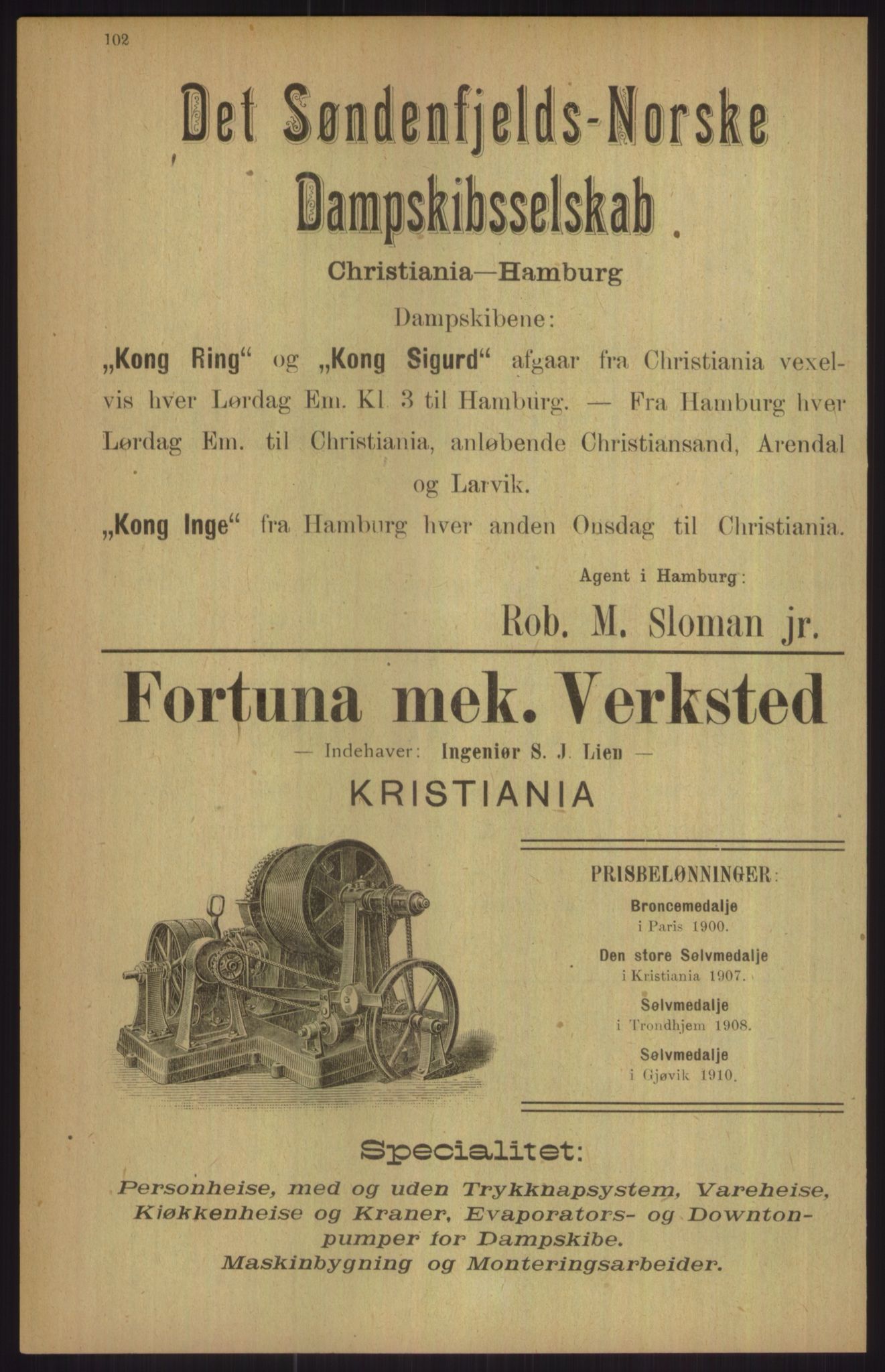 Kristiania/Oslo adressebok, PUBL/-, 1911, s. 102