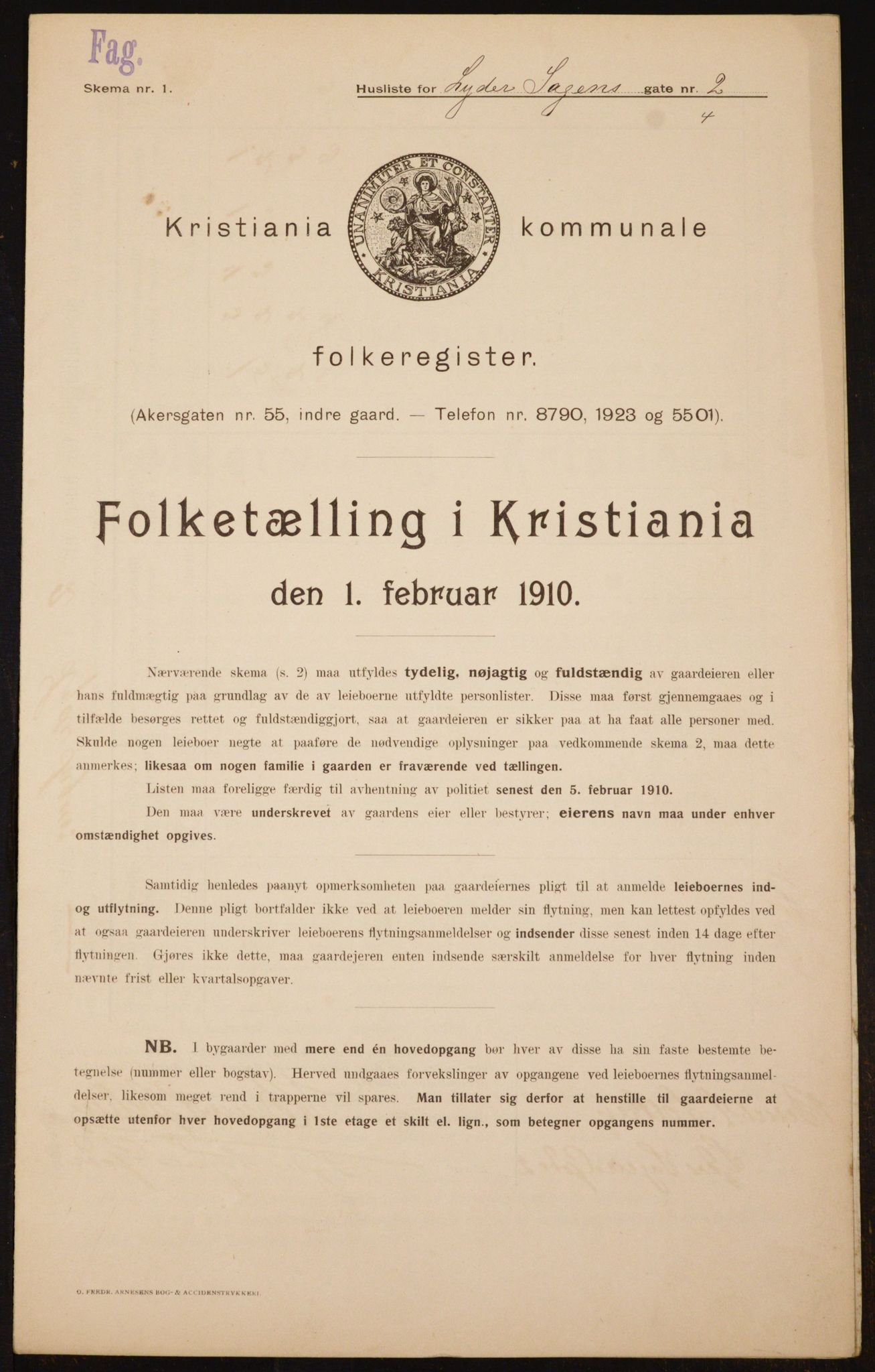 OBA, Kommunal folketelling 1.2.1910 for Kristiania, 1910, s. 56437