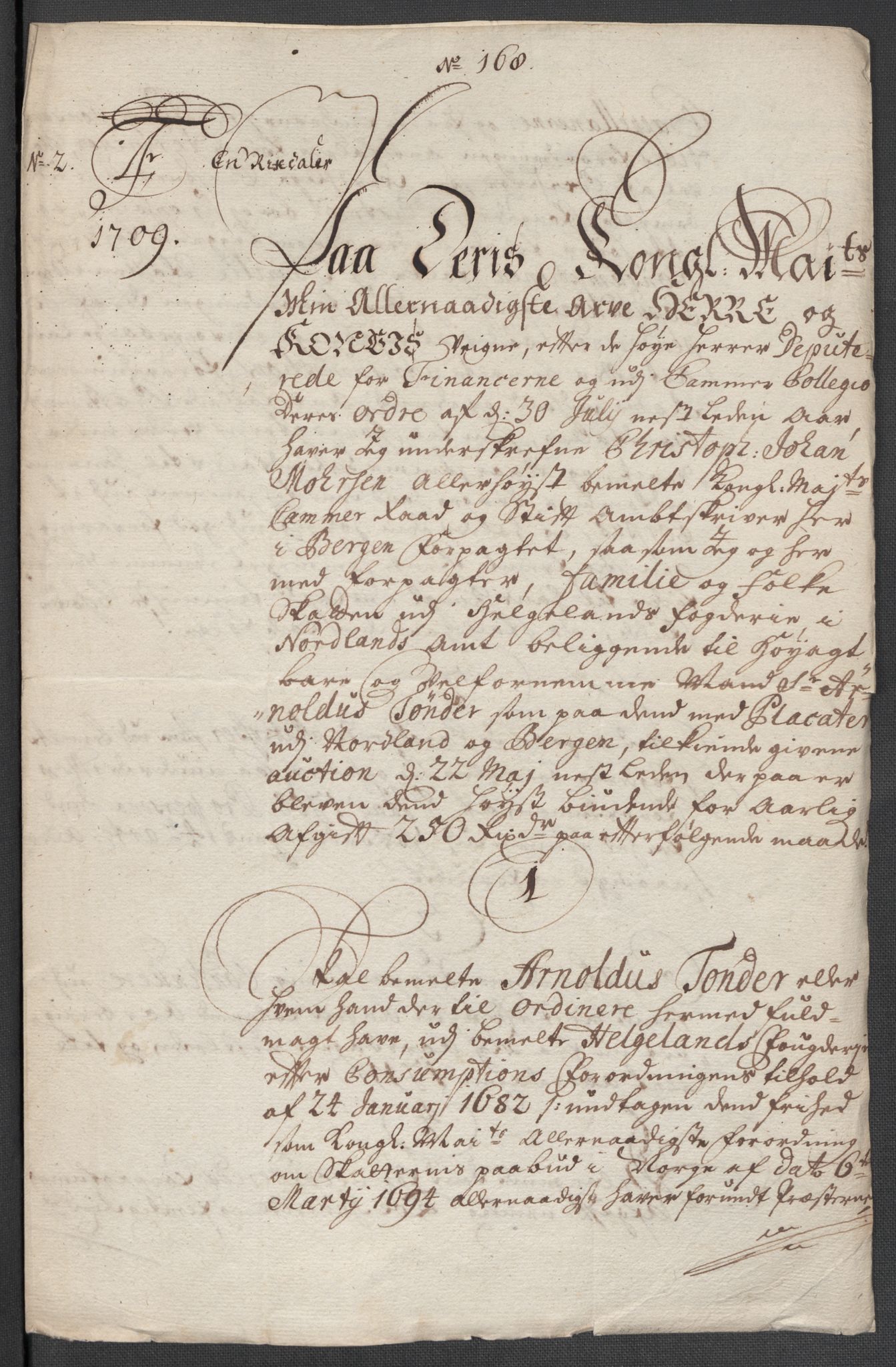 Rentekammeret inntil 1814, Reviderte regnskaper, Fogderegnskap, AV/RA-EA-4092/R65/L4510: Fogderegnskap Helgeland, 1708-1709, s. 334