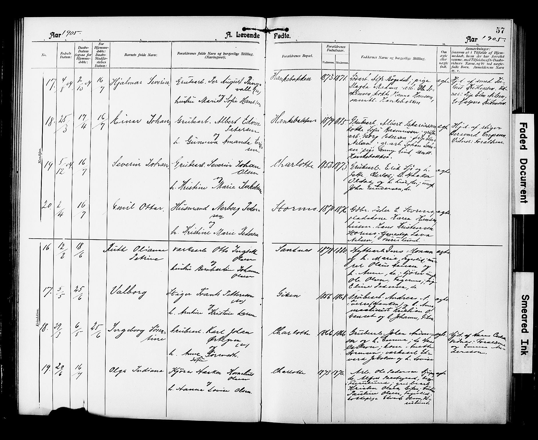 Ministerialprotokoller, klokkerbøker og fødselsregistre - Nordland, AV/SAT-A-1459/850/L0709: Ministerialbok nr. 850A01, 1899-1909, s. 57