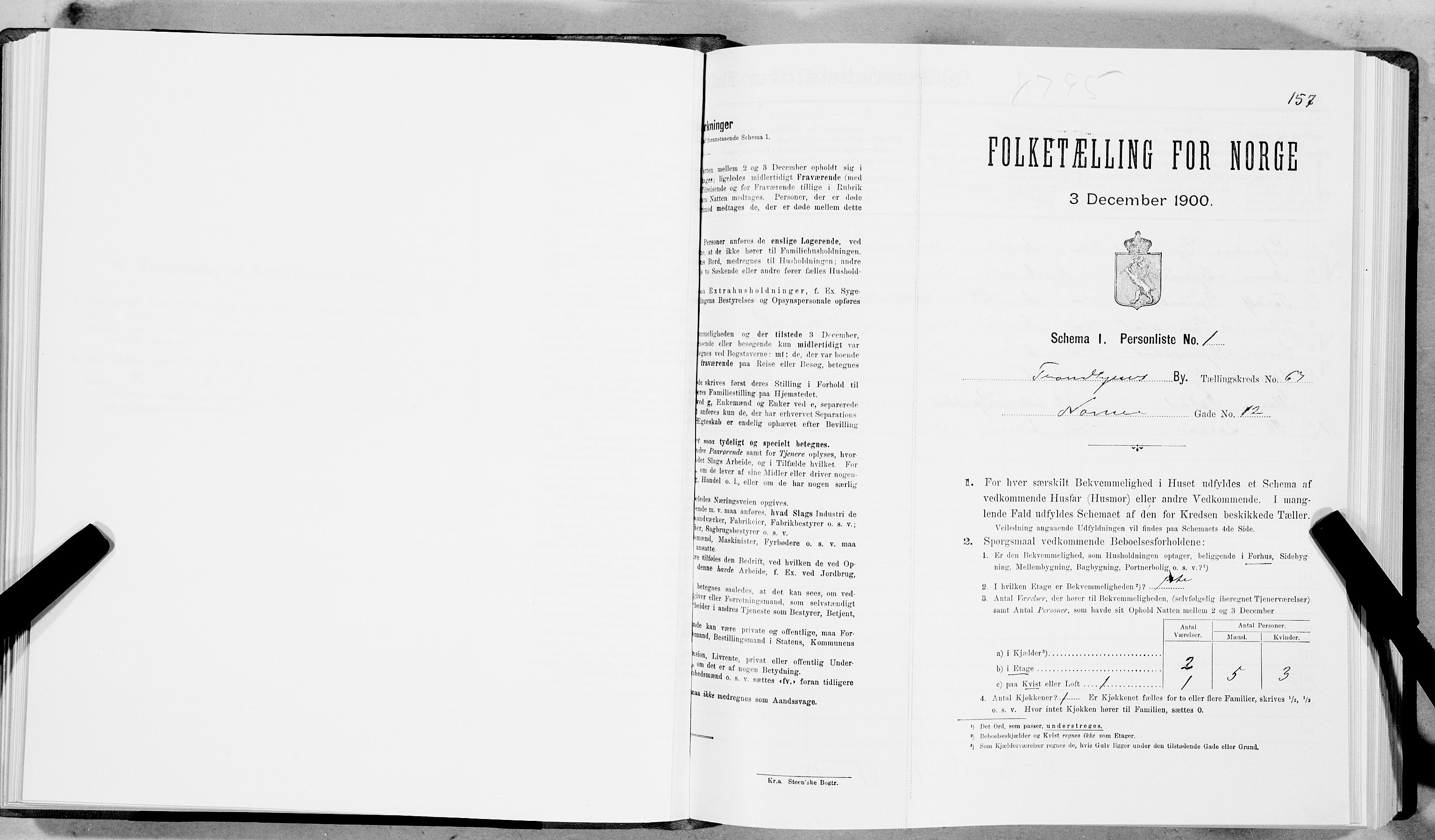 SAT, Folketelling 1900 for 1601 Trondheim kjøpstad, 1900, s. 11932