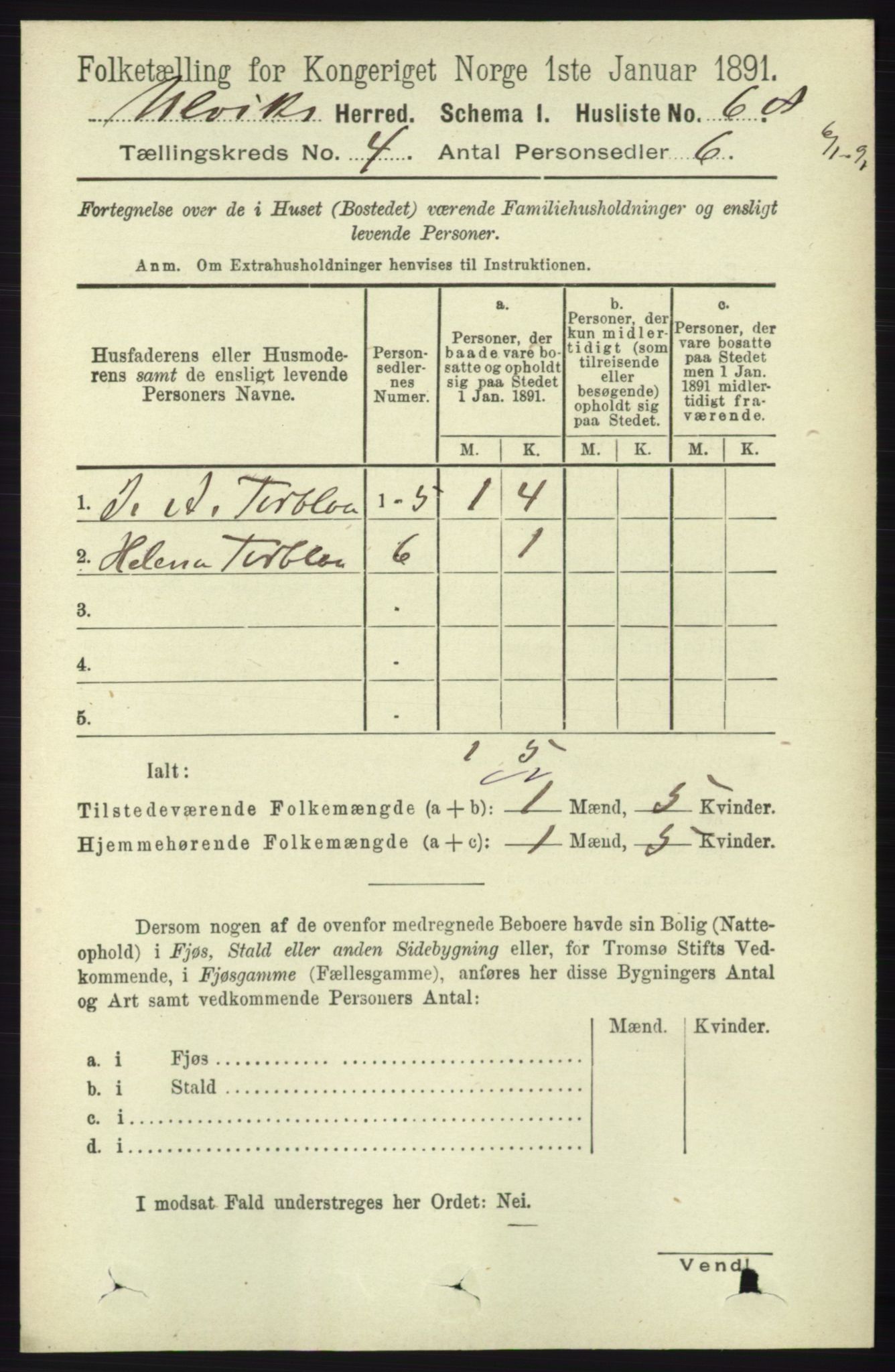 RA, Folketelling 1891 for 1233 Ulvik herred, 1891, s. 498