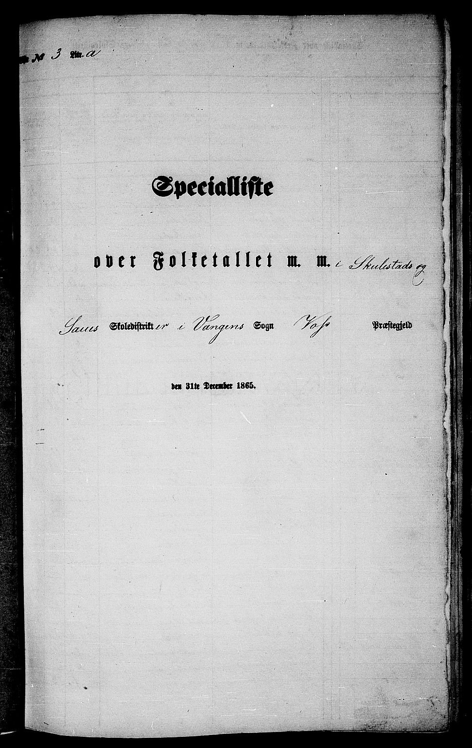 RA, Folketelling 1865 for 1235P Voss prestegjeld, 1865, s. 66