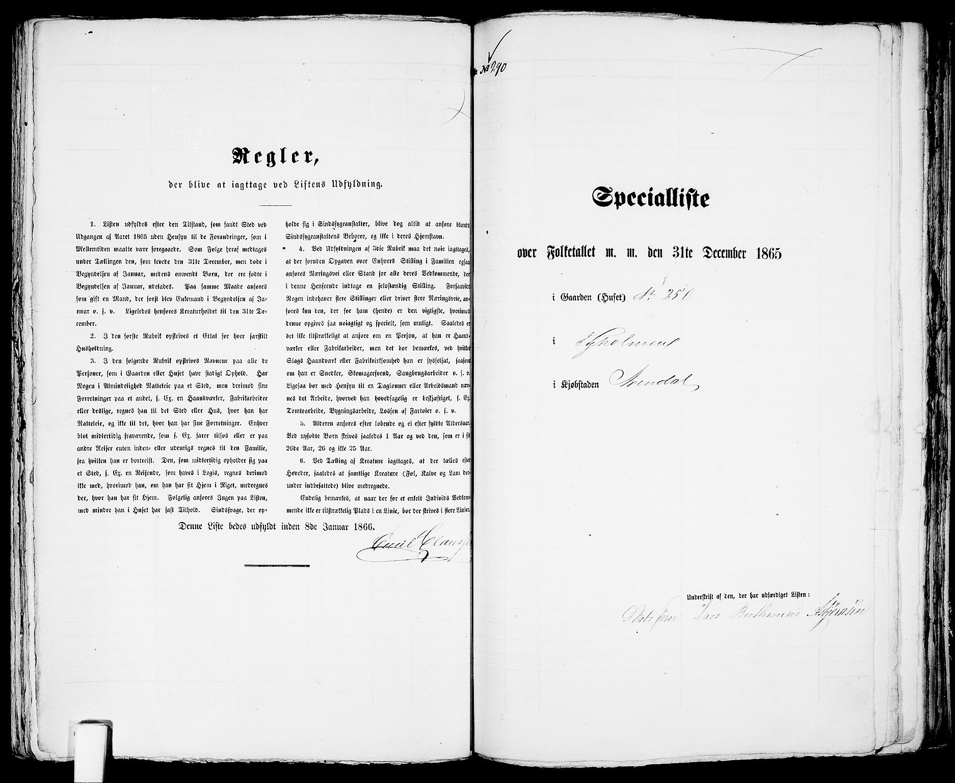 RA, Folketelling 1865 for 0903P Arendal prestegjeld, 1865, s. 588