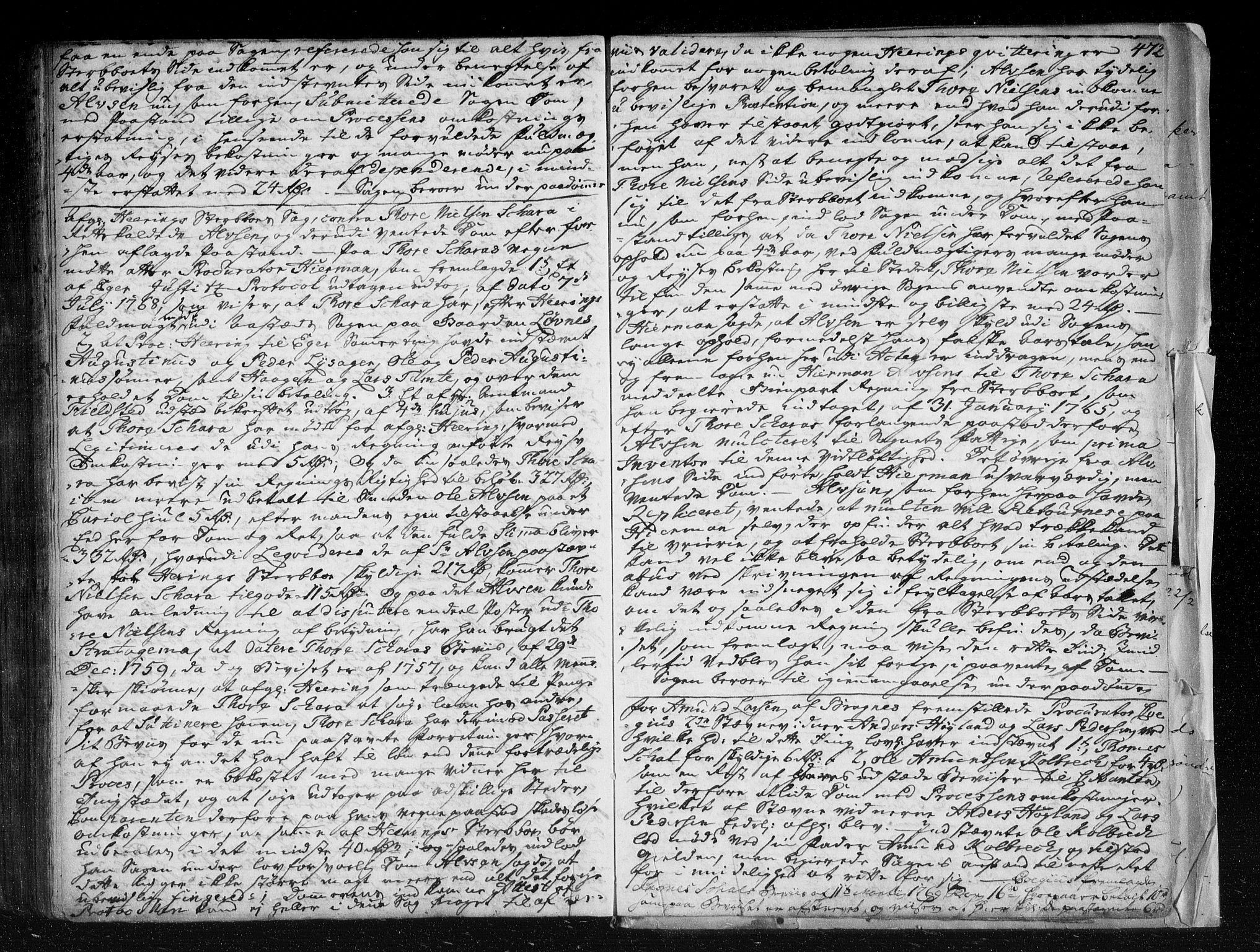 Eiker, Modum og Sigdal sorenskriveri, SAKO/A-123/F/Fa/Fab/L0008: Tingbok, 1765-1769