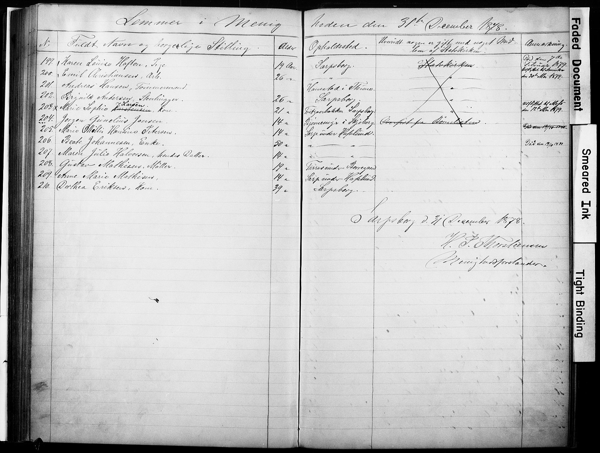 Sarpsborg metodistkirke, SAO/PAO-0233/A/L0002: Dissenterprotokoll nr. 2, 1856-1890