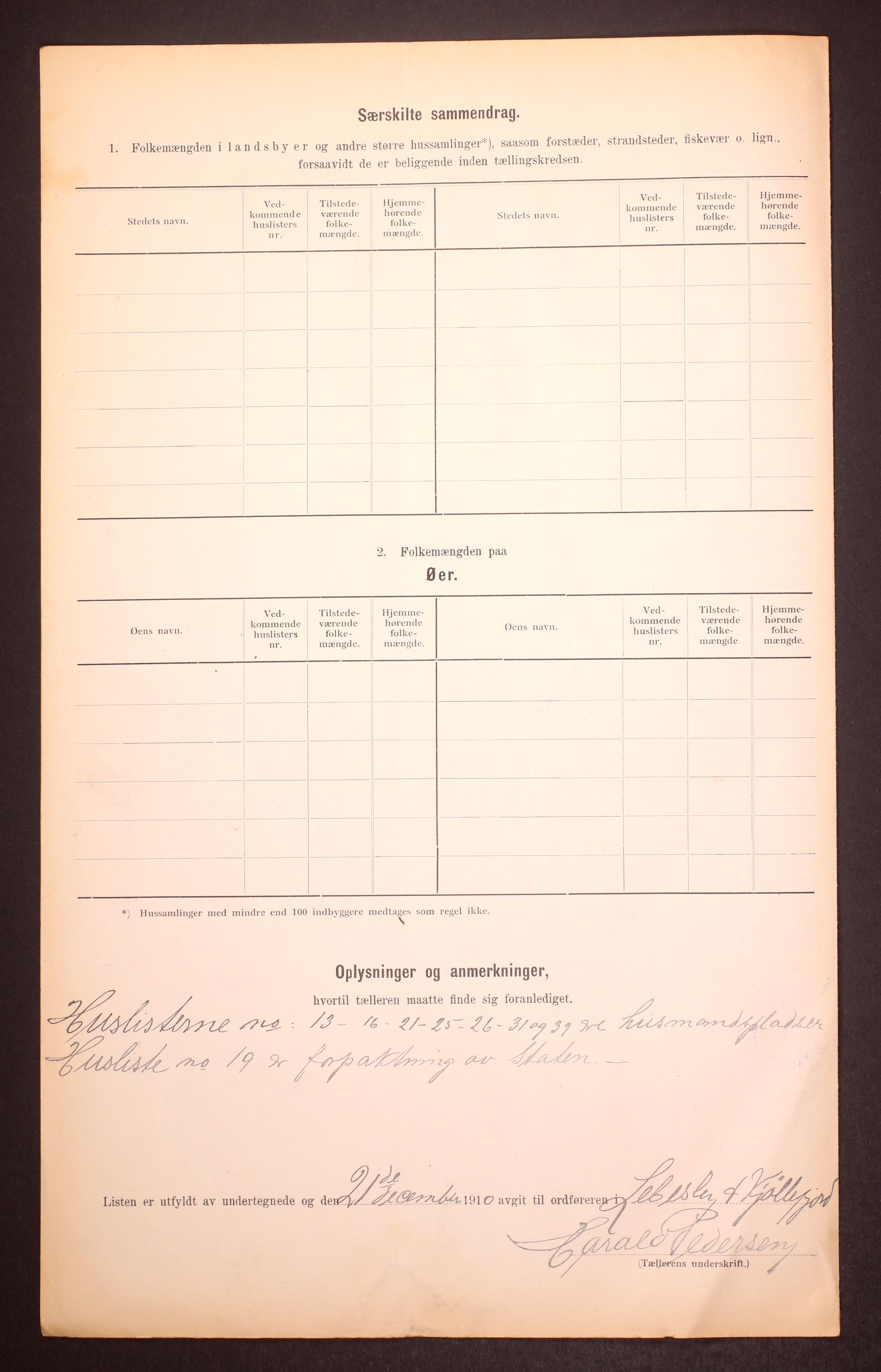 RA, Folketelling 1910 for 2022 Lebesby herred, 1910, s. 6