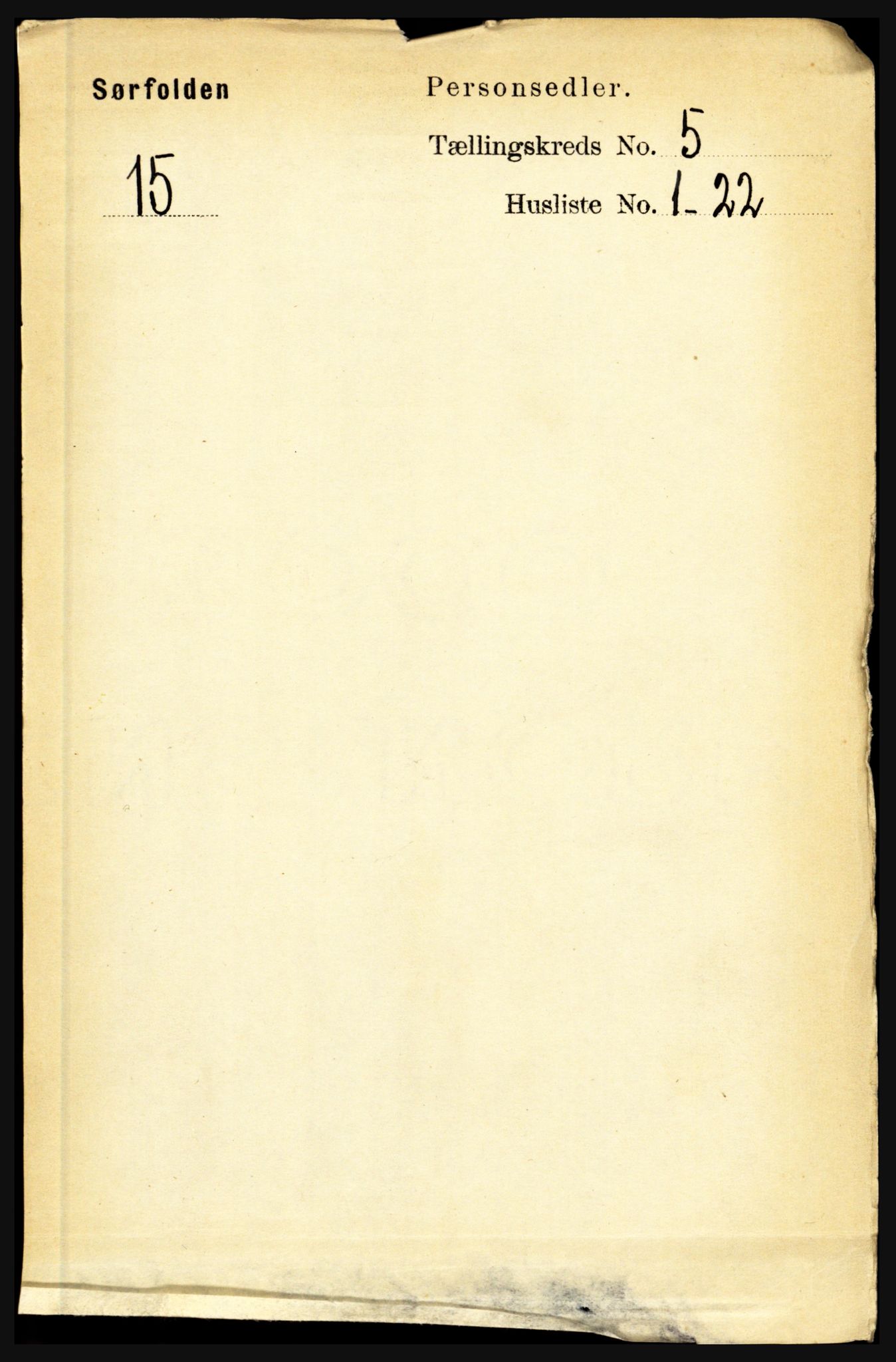 RA, Folketelling 1891 for 1845 Sørfold herred, 1891, s. 1361