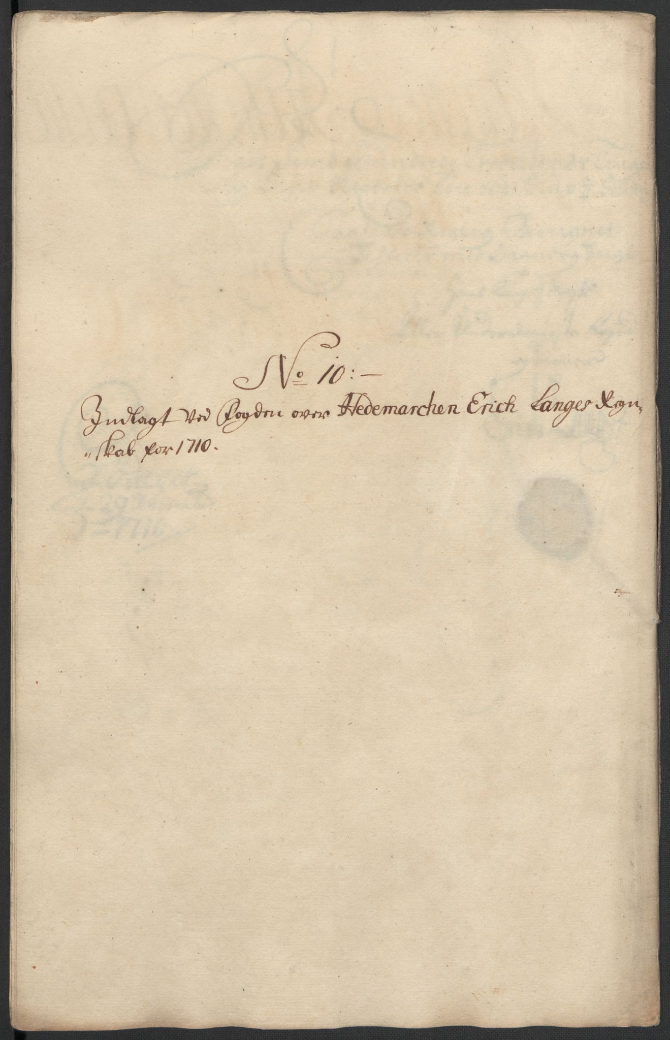 Rentekammeret inntil 1814, Reviderte regnskaper, Fogderegnskap, RA/EA-4092/R16/L1046: Fogderegnskap Hedmark, 1710, s. 240