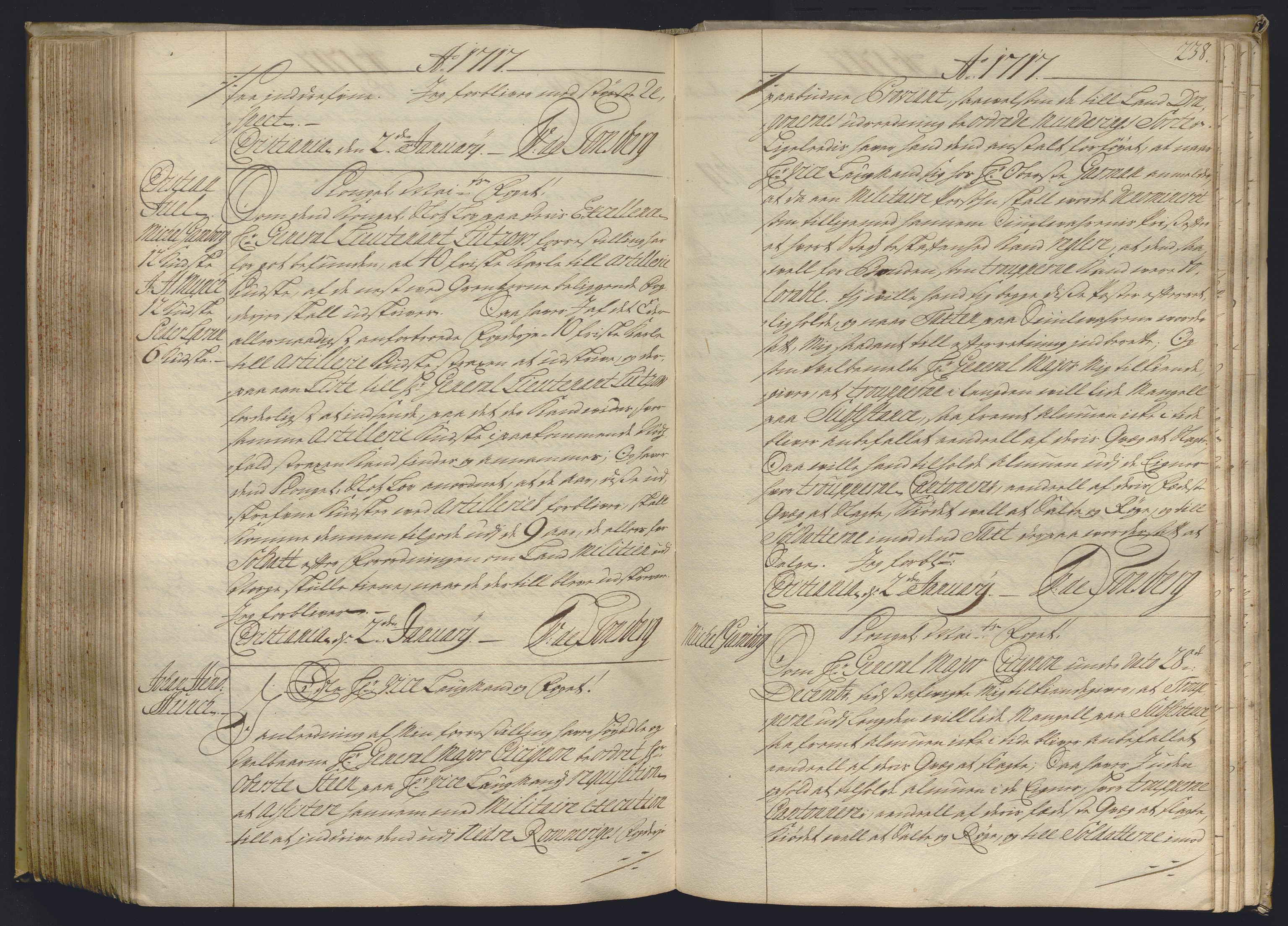 Kristiania stiftamt, AV/SAO-A-10386/B/Ba/L0004: Kopibok, 1715-1717, s. 237b-238a