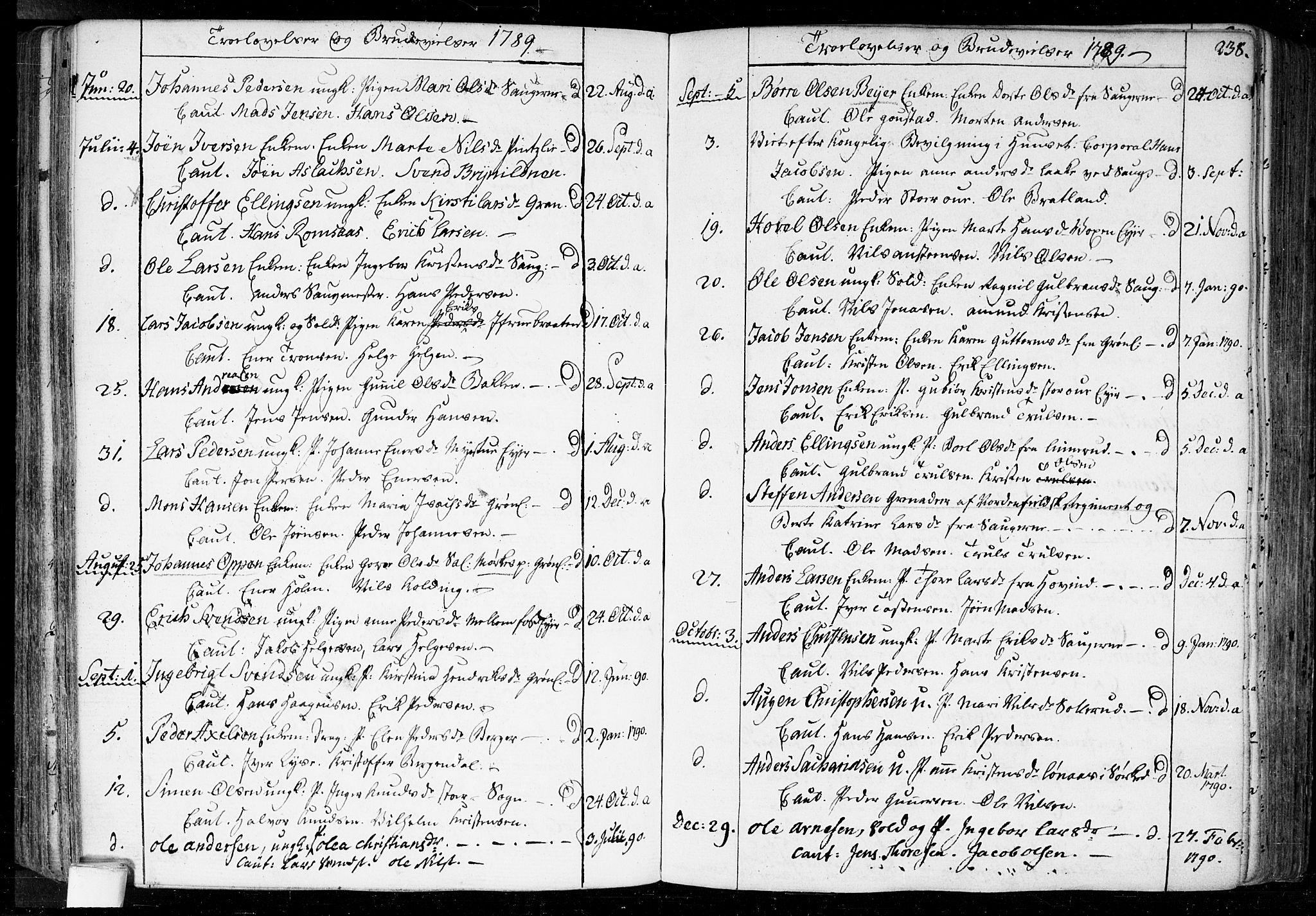 Aker prestekontor kirkebøker, AV/SAO-A-10861/F/L0010: Ministerialbok nr. 10, 1786-1809, s. 238