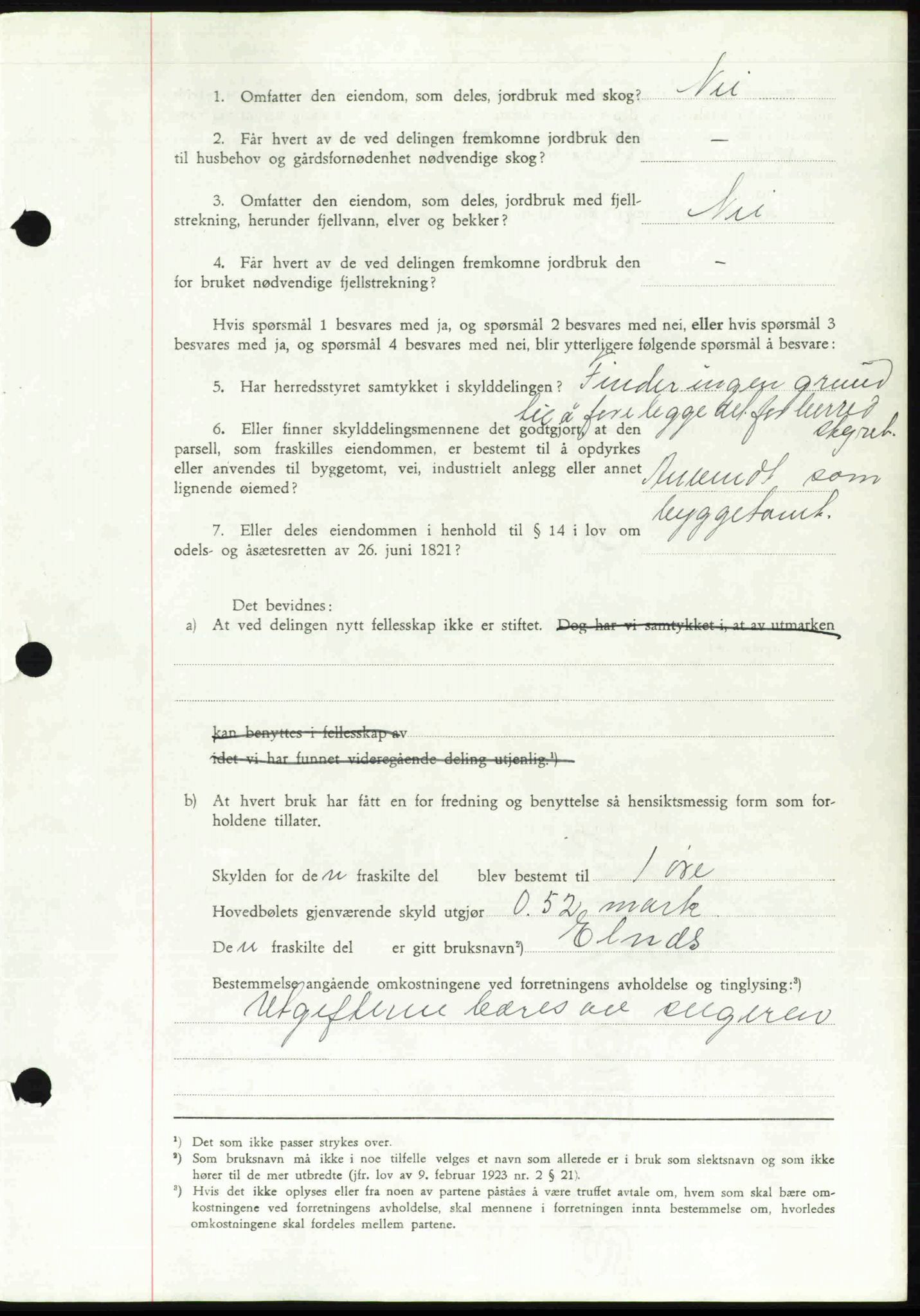 Toten tingrett, SAH/TING-006/H/Hb/Hbc/L0003: Pantebok nr. Hbc-03, 1937-1938, Dagboknr: 2869/1937