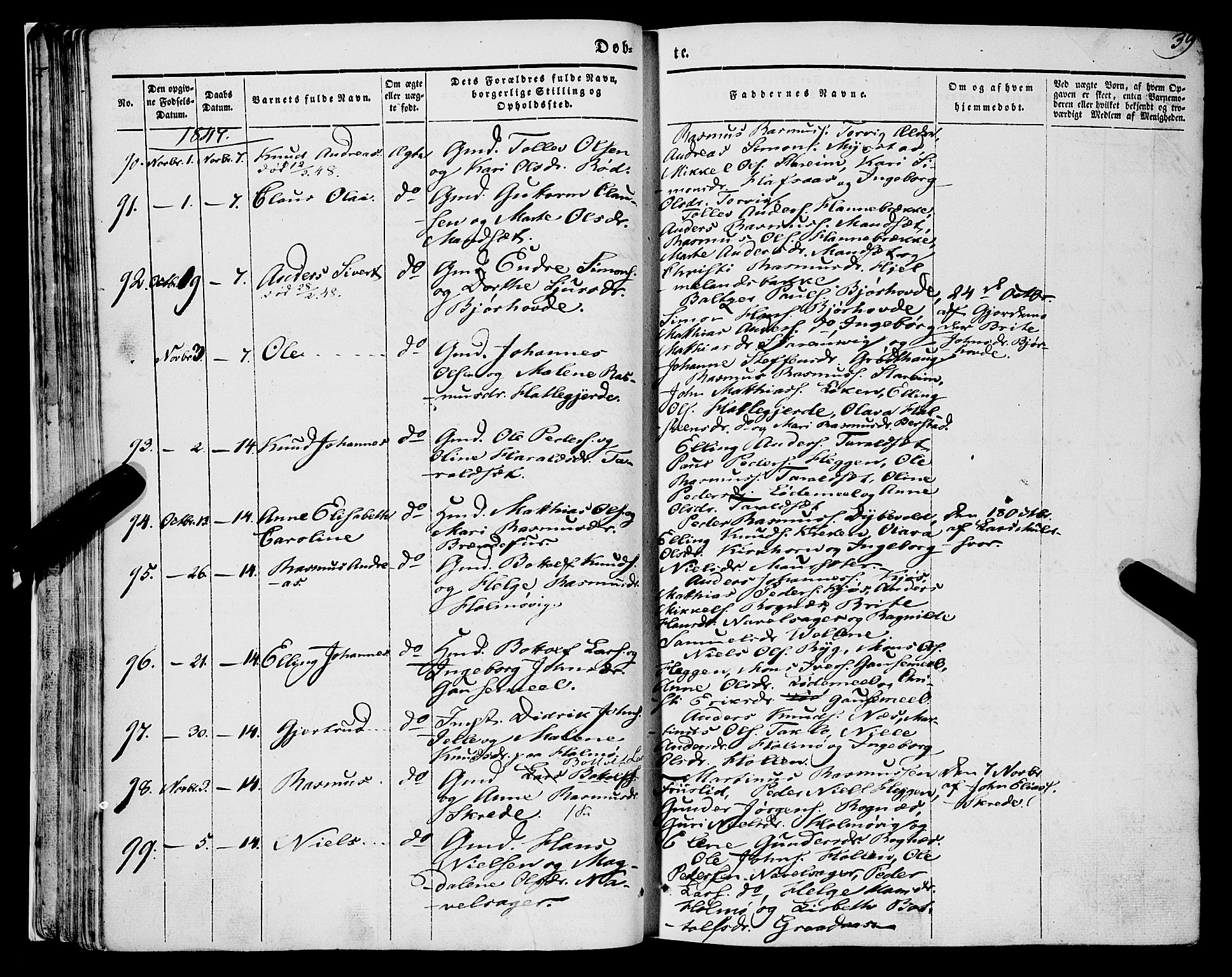 Eid sokneprestembete, AV/SAB-A-82301/H/Haa/Haaa/L0007: Ministerialbok nr. A 7, 1844-1858, s. 39