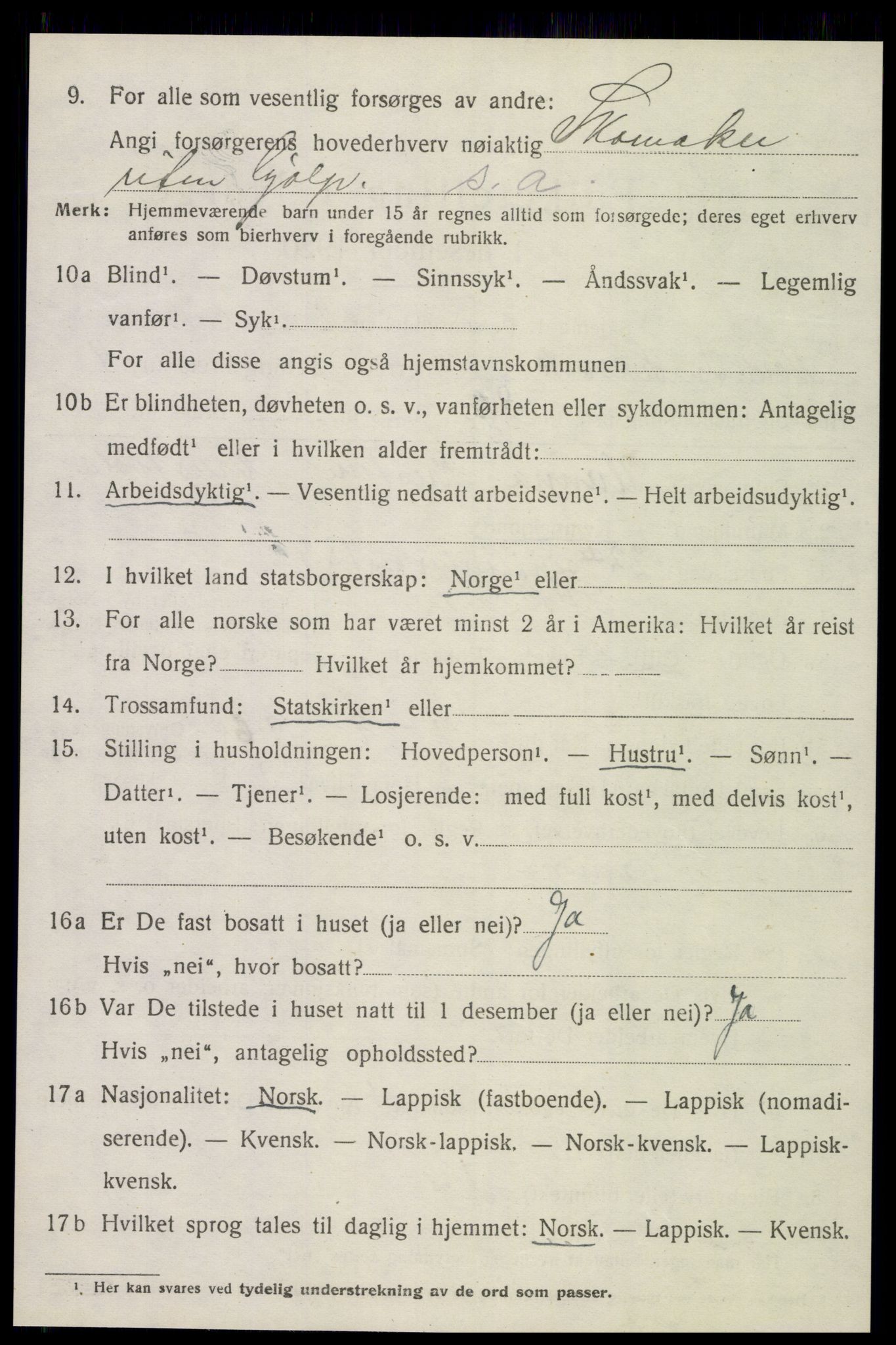 SAT, Folketelling 1920 for 1718 Leksvik herred, 1920, s. 4527