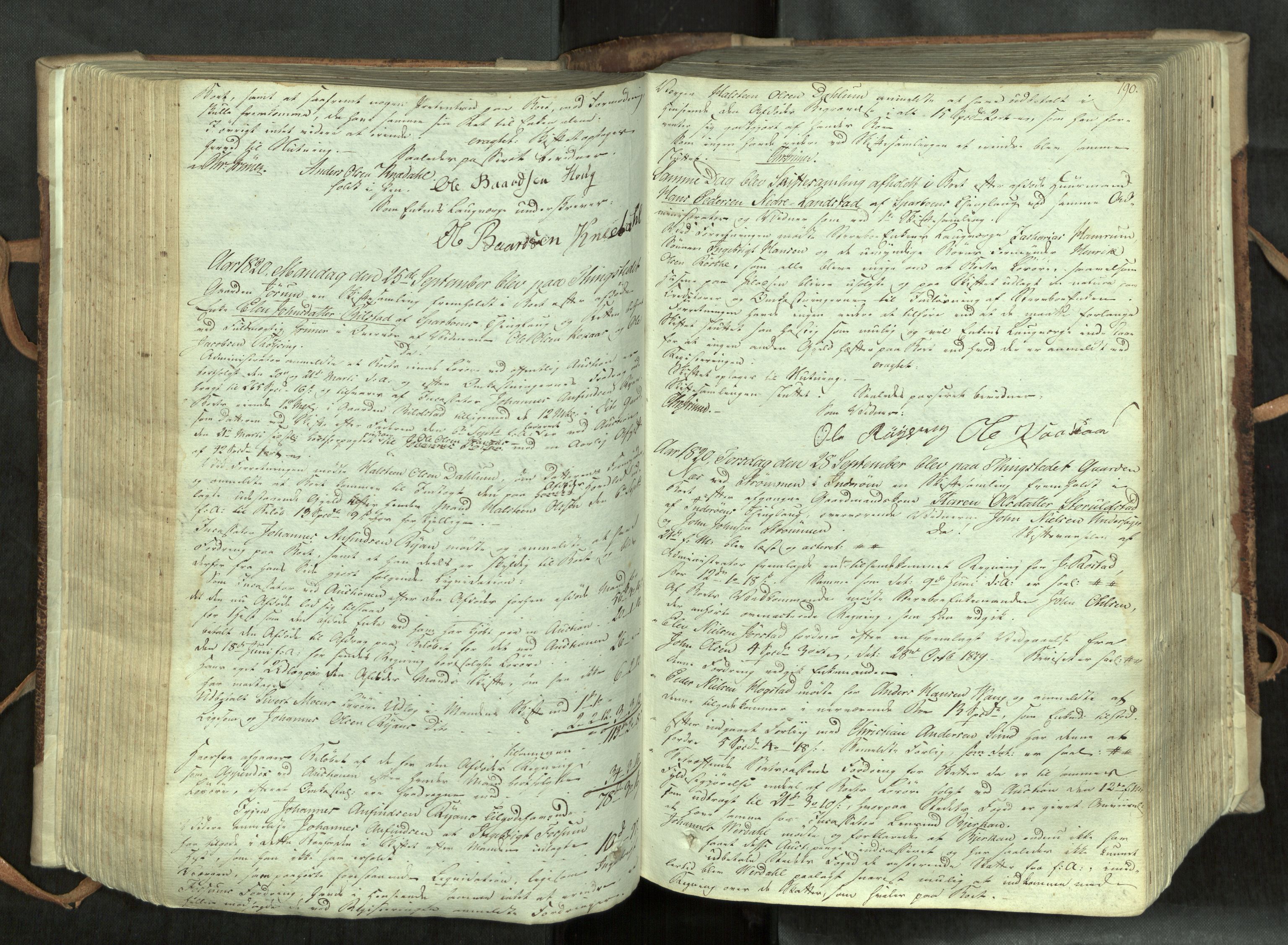 Inderøy sorenskriveri, SAT/A-4147/1/3/3B/L0001: Skifteforhandlingsprotokoll, 1806-1843, s. 190