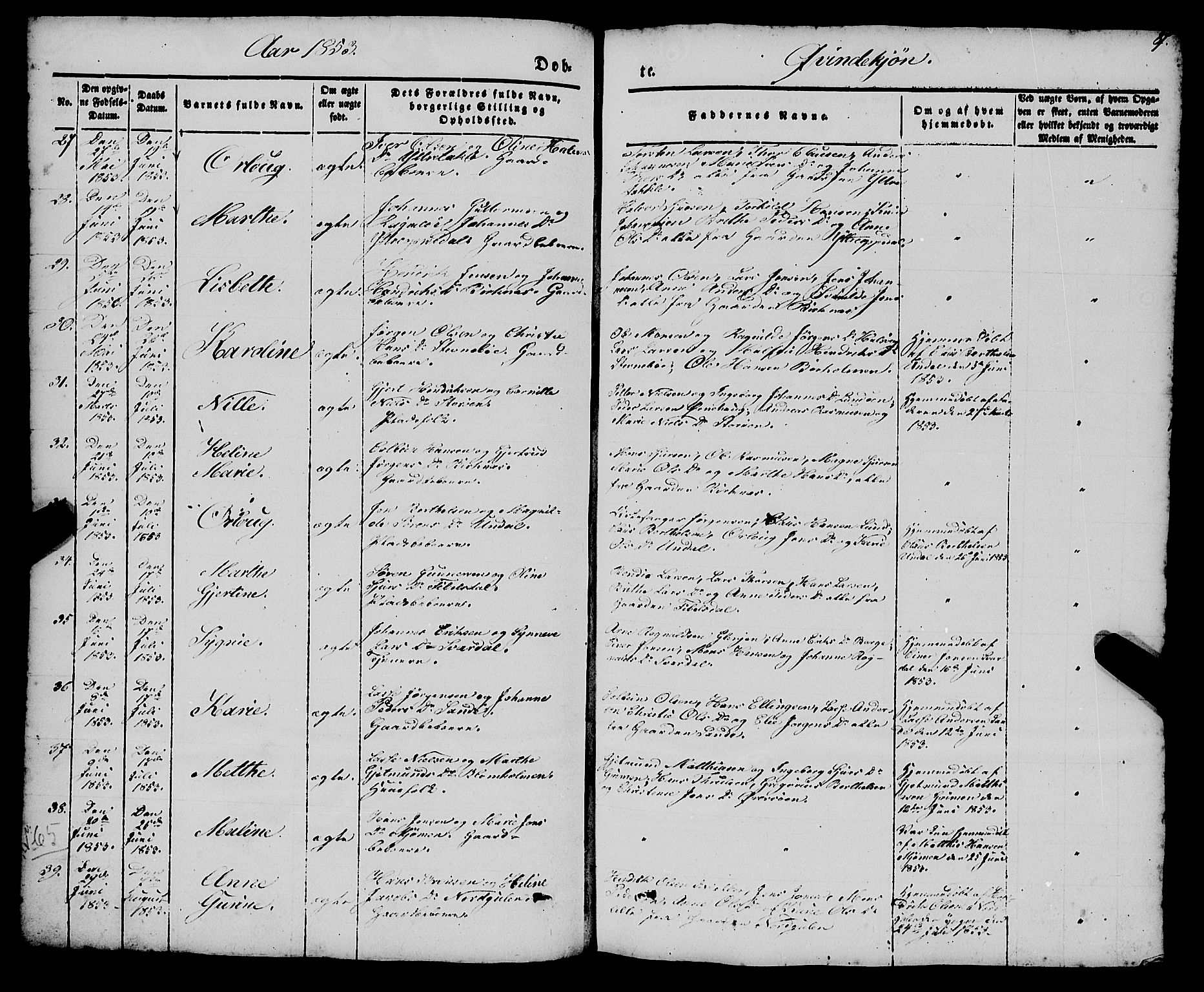 Gulen sokneprestembete, AV/SAB-A-80201/H/Haa/Haaa/L0021: Ministerialbok nr. A 21, 1848-1858, s. 87