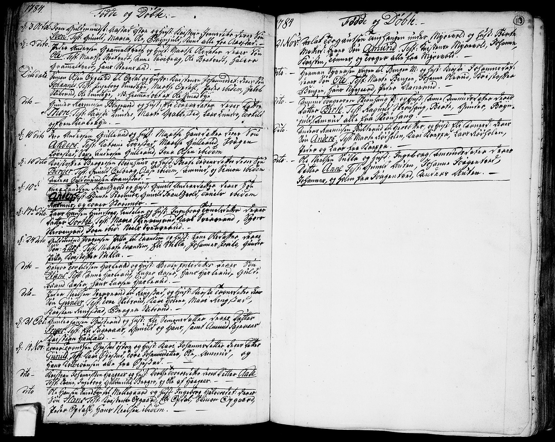 Trøgstad prestekontor Kirkebøker, SAO/A-10925/F/Fa/L0004: Ministerialbok nr. I 4, 1750-1784, s. 113